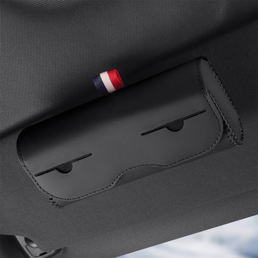 Universal Car Sunglass Holder Sun Visor Eyeglasses Case Clip Hanger Sunglasses Storage Protective Box Auto Accessories Black + black wire - Premium Car Organizers from Rapidvehicles - Just $26.76! Shop now at Rapidvehicles