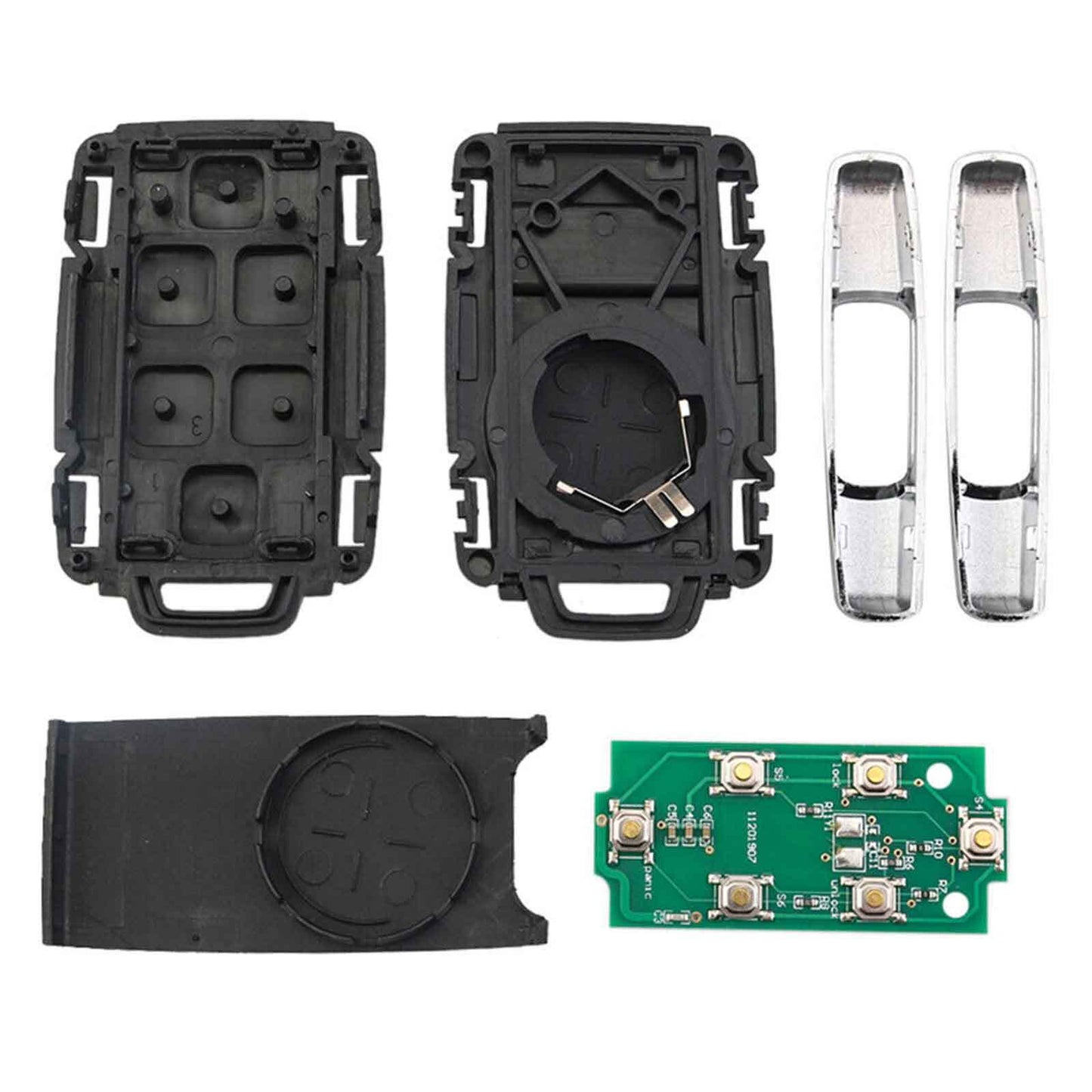 Keyless Entry Remote Control Car Key Fob Cover Casing 4 Buttons - Premium Car Organizers from Rapidvehicles - Just $37.99! Shop now at Rapidvehicles