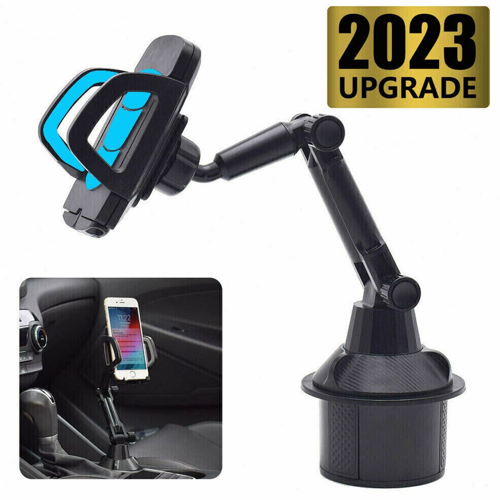 Cup Holder Phone Mount For Car Expandable Base Height Adjustable Stable Rotatable Holder For Cars SUVs Trucks black red - Premium Car Mounts & Holders from Rapidvehicles - Just $21.99! Shop now at Rapidvehicles