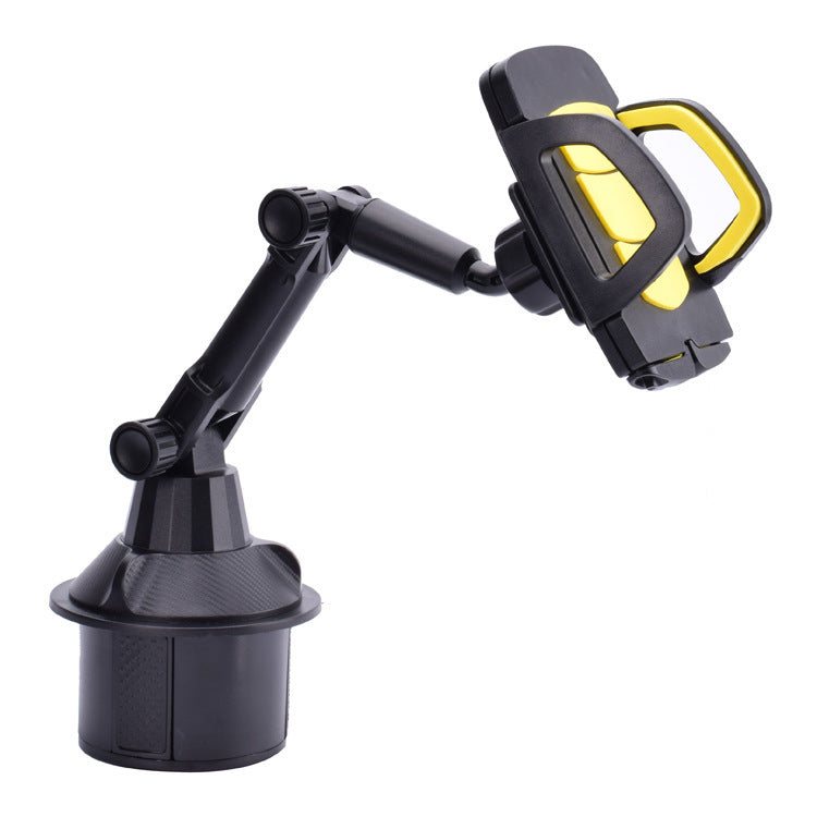 Cup Holder Phone Mount For Car Expandable Base Height Adjustable Stable Rotatable Holder For Cars SUVs Trucks Black and yellow - Premium Car Mounts & Holders from Rapidvehicles - Just $21.99! Shop now at Rapidvehicles