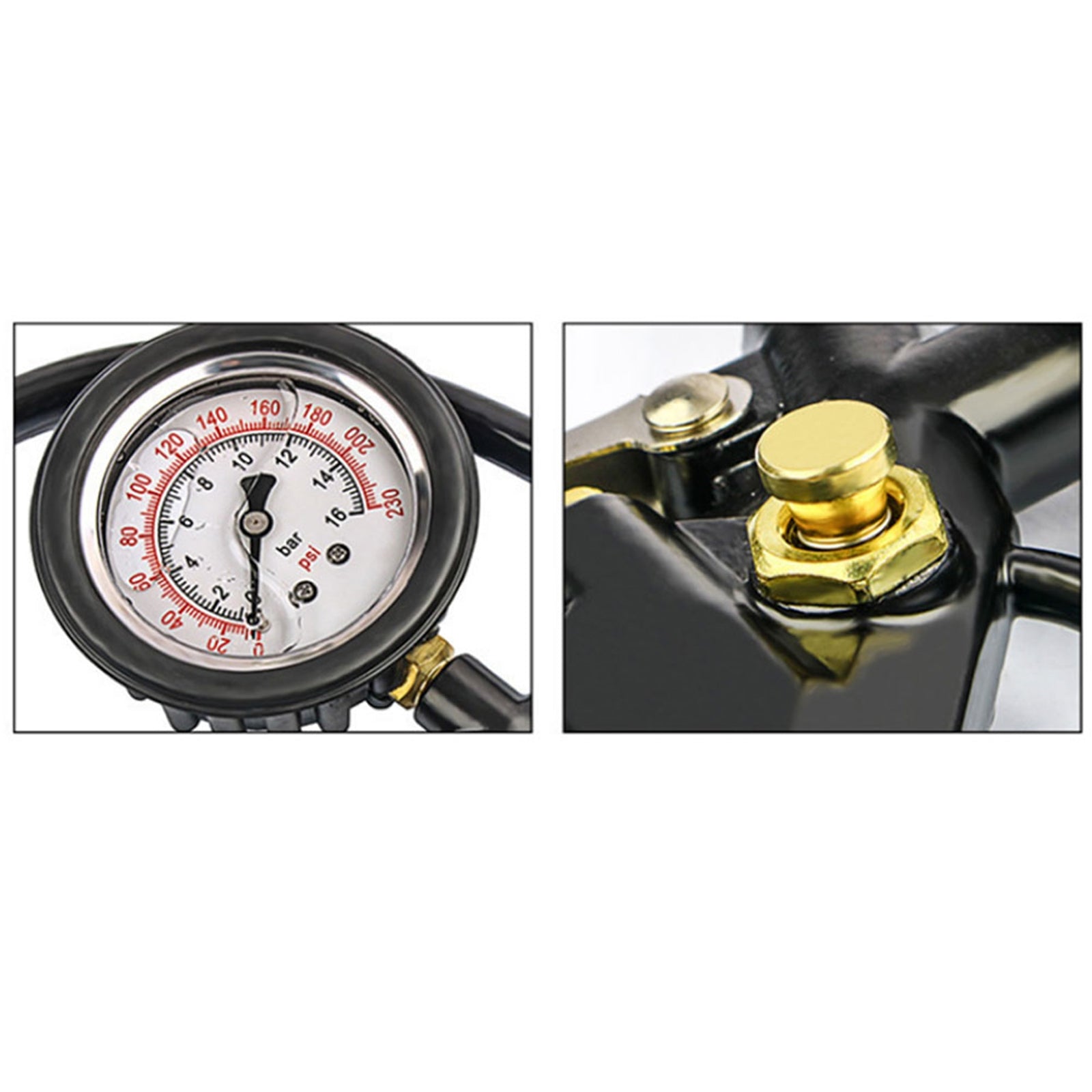 Tire Air Pressure Gauge Inflator Deflator With Rubber Hose 220bar Air Pump Compressor For RV Car Motorcycle Bike black - Premium OBD & Diagnostic Tools from Rapidvehicles - Just $28.99! Shop now at Rapidvehicles