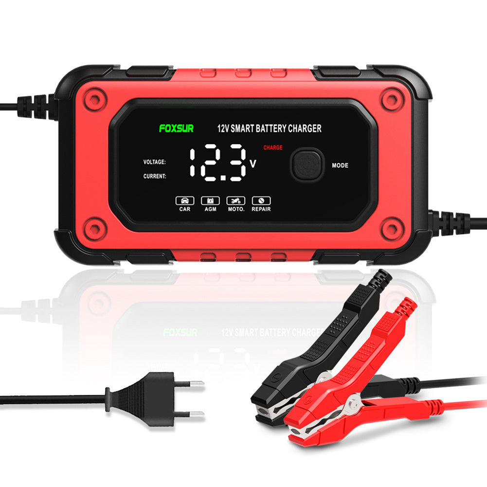 Car Battery Charger 12V 6-Amp Fully Automatic Smart Battery Charger Screen Display Trickle Charger Maintainer AU Plug - Premium Motorcycle Accessories from Rapidvehicles - Just $36.99! Shop now at Rapidvehicles