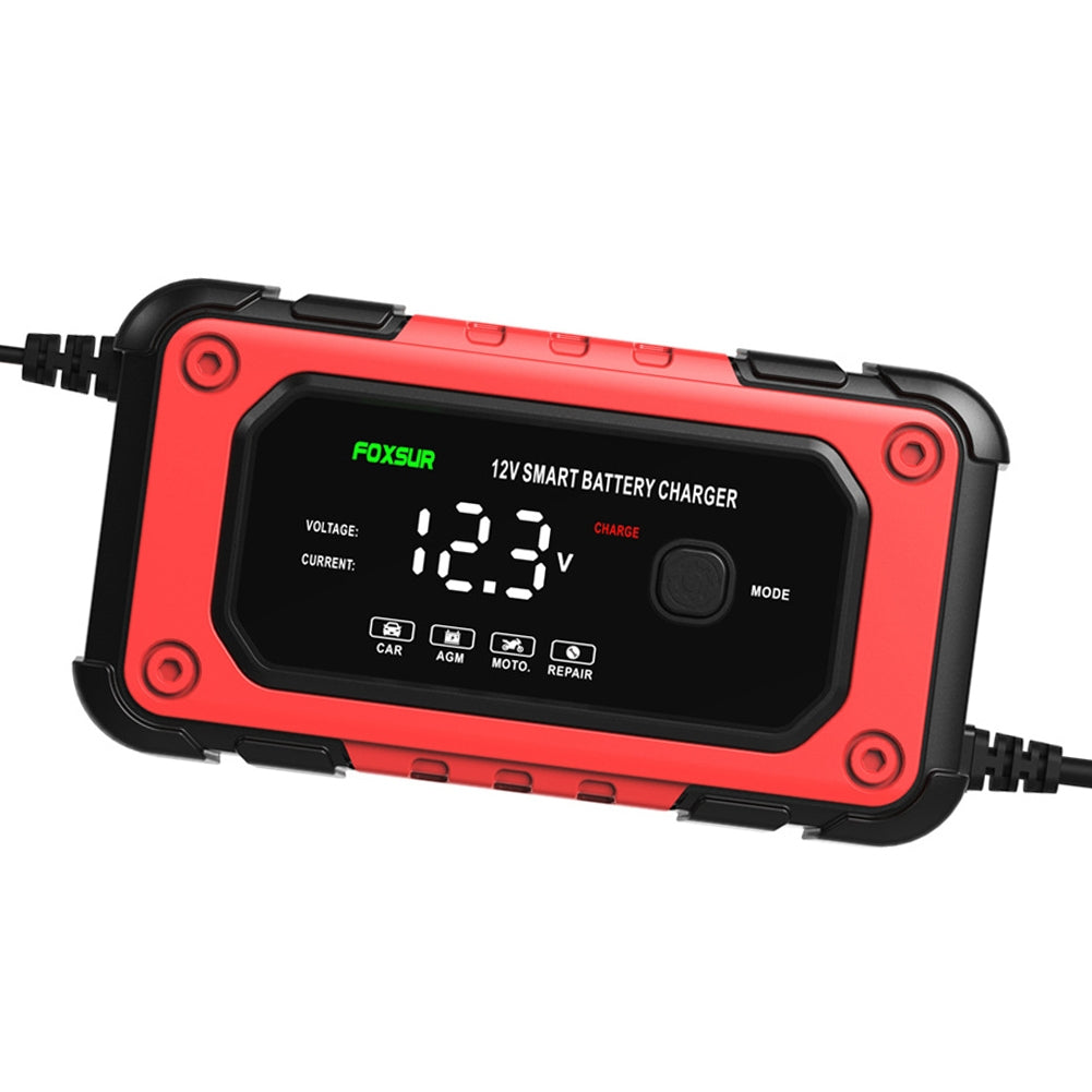 Car Battery Charger 12V 6-Amp Fully Automatic Smart Battery Charger Screen Display Trickle Charger Maintainer AU Plug - Premium Motorcycle Accessories from Rapidvehicles - Just $36.99! Shop now at Rapidvehicles