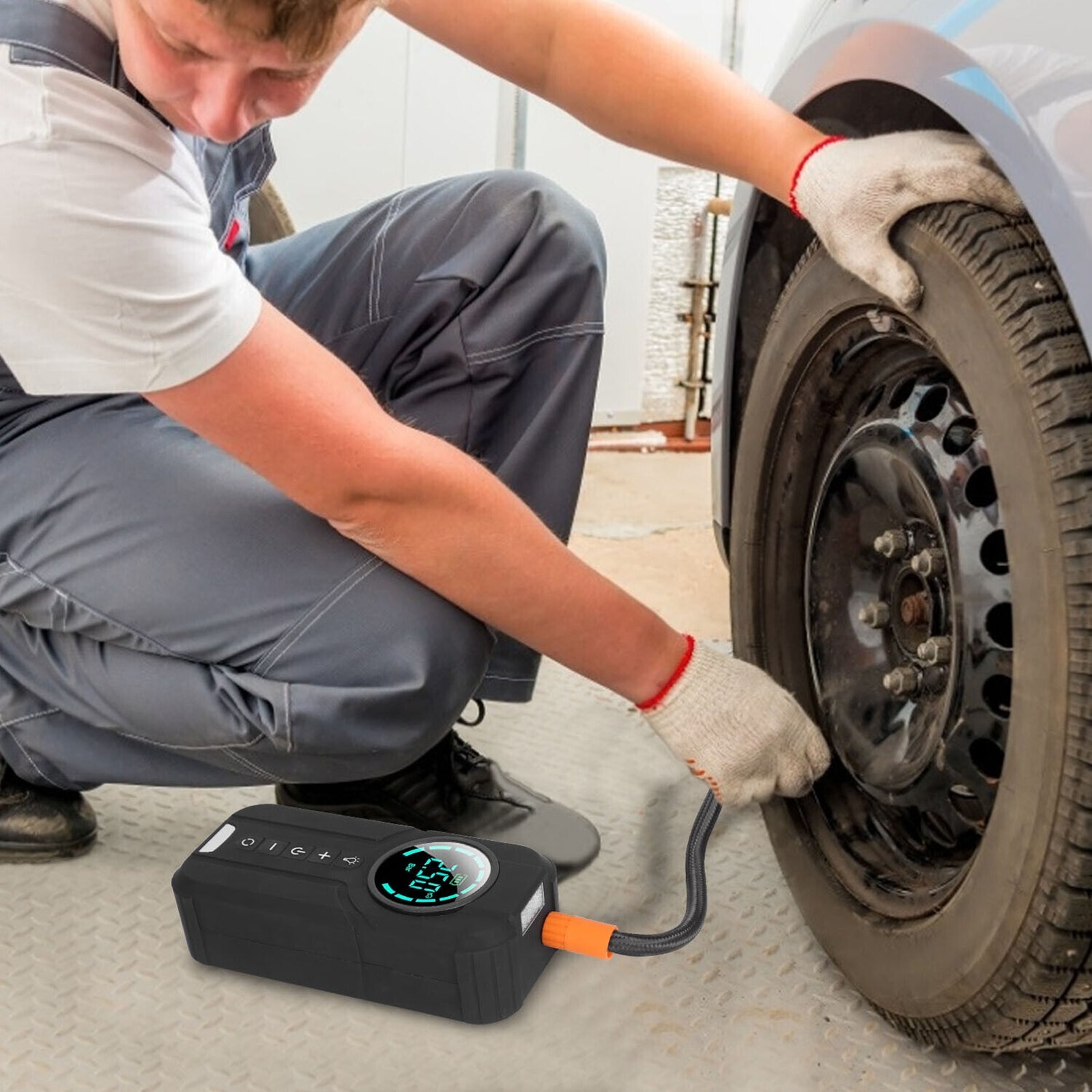 150psi Tire Inflator Air Compressor Lcd Display Cordless Portable - Premium Other Car Tools from Rapidvehicles - Just $62.99! Shop now at Rapidvehicles