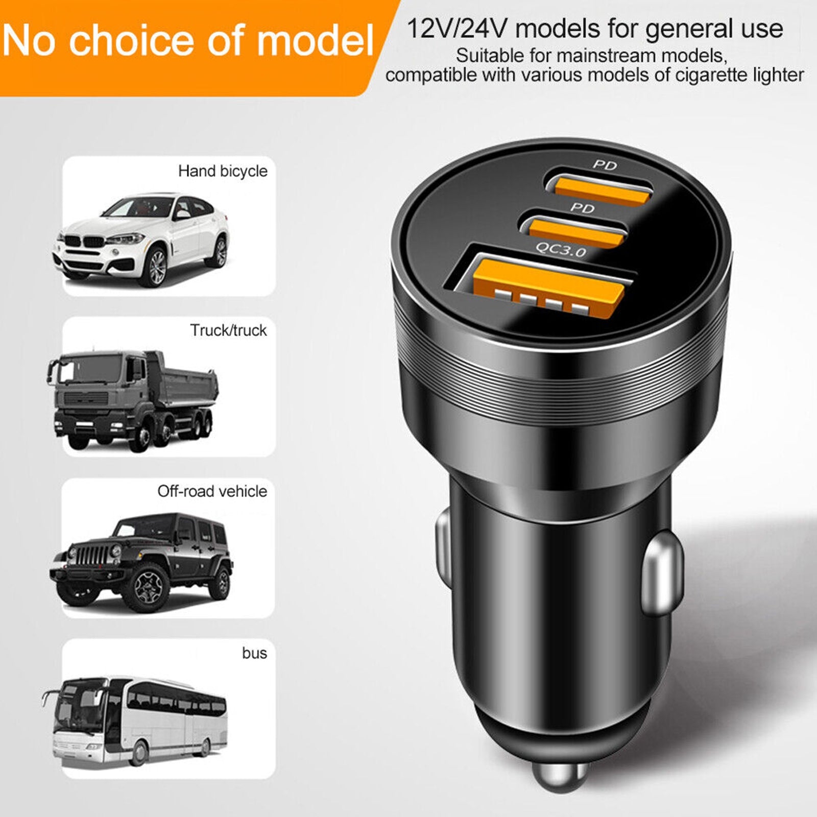 78W PD USB C Car Charger Dual PD QC3.0 Fast Power Charging Block Cigarette Lighter Socket Splitter Power Adapter black - Premium Car Chargers from Rapidvehicles - Just $15.99! Shop now at Rapidvehicles