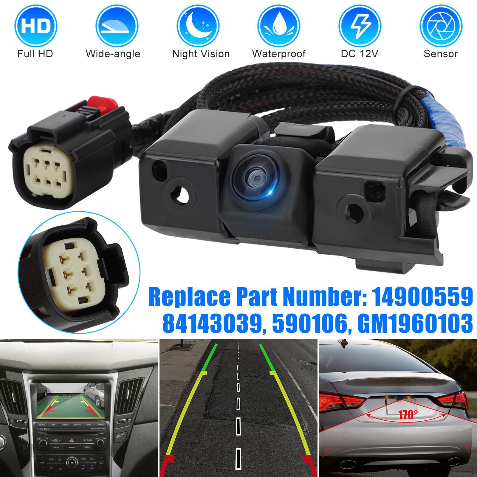 Rear View Back up Camera Waterproof Far-Infrared Wide-Angle PDC - Premium Car Rear View Camera from Rapidvehicles - Just $87.99! Shop now at Rapidvehicles