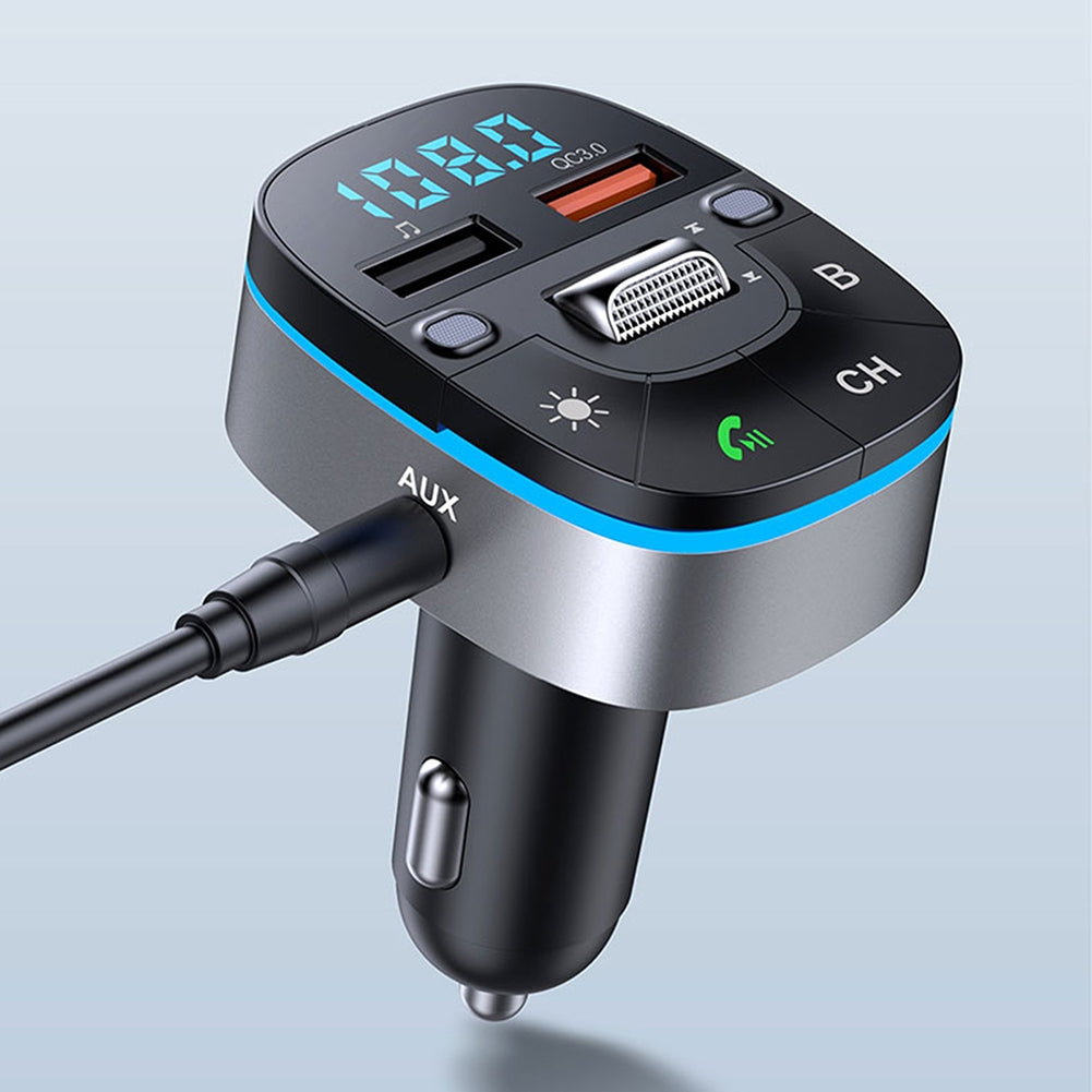 T75 V5.0 FM Transmitter For Car Wireless Adapter Cigarette - Premium Car Chargers from Rapidvehicles - Just $37.99! Shop now at Rapidvehicles