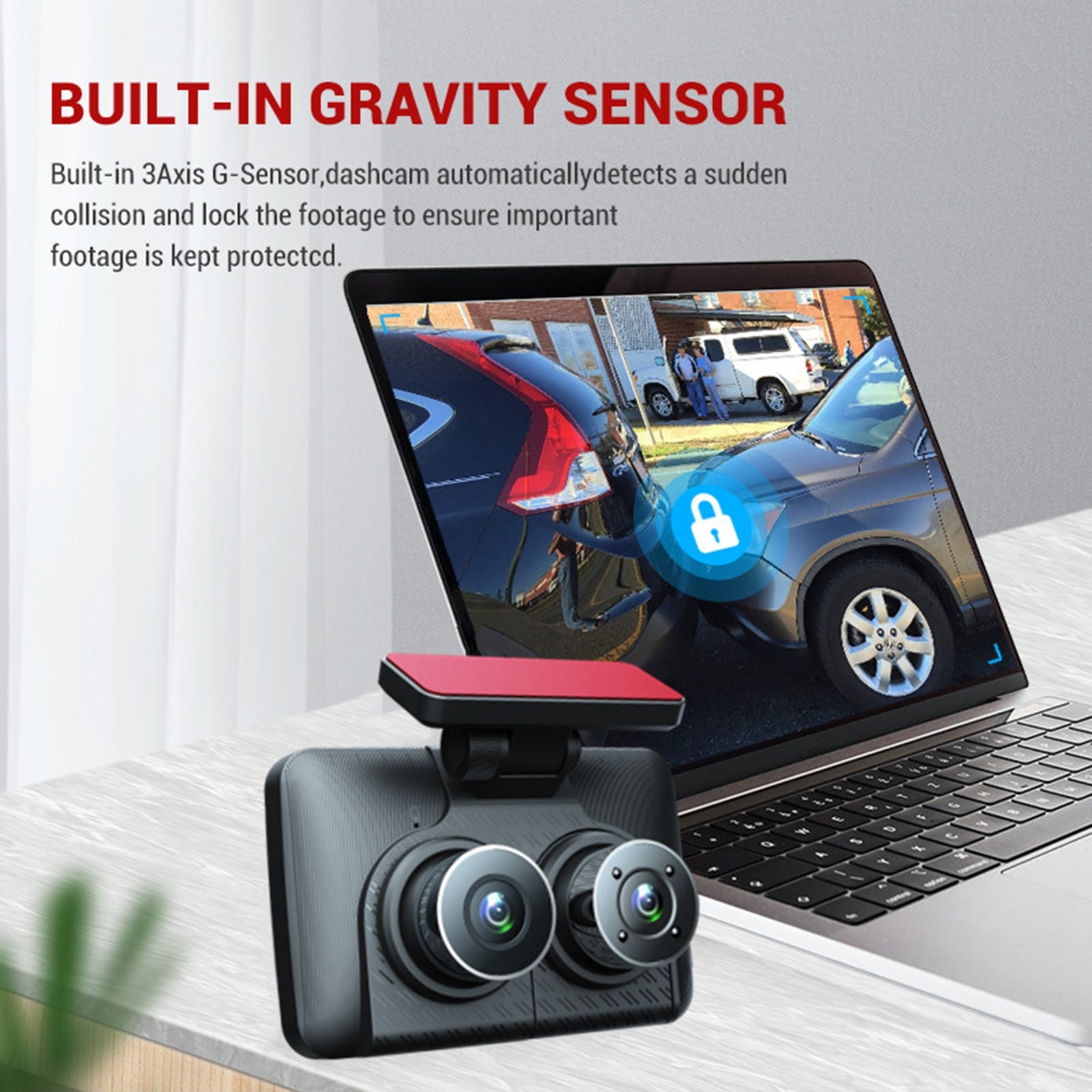 Dash Cam Front Rear Inside 3 Channel 1080P 4.0 Inch Screen Car Dvr Night Vision G-Sensor Parking Monitor Black - Premium Car DVR from Rapidvehicles - Just $49.47! Shop now at Rapidvehicles