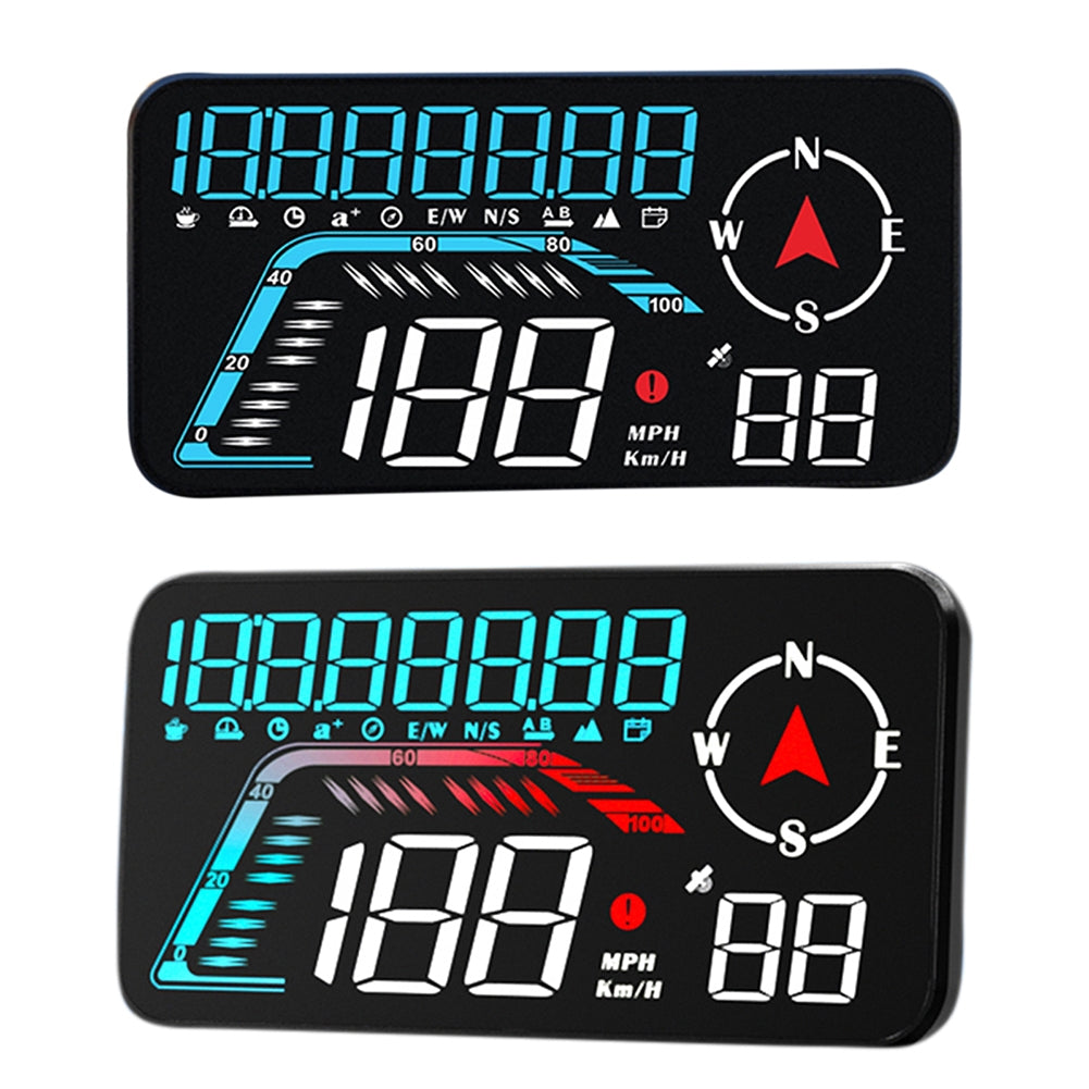 G12 Car Digital Head-Up Display 5.5-Inch GPS Over-Speed Alarm Speedometer Colorful - Premium Other Car Electronics from Rapidvehicles - Just $46.89! Shop now at Rapidvehicles