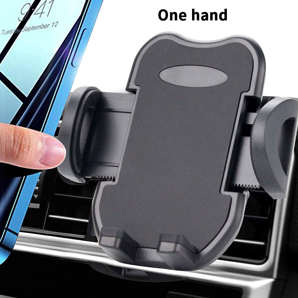 Car Air Vent Phone Holder Stand Mount 360 Degree Rotating Strong Clamp Air Vent Holder GPS Cell Phone Mount Cradle grey - Premium Car Mounts & Holders from Rapidvehicles - Just $19.99! Shop now at Rapidvehicles