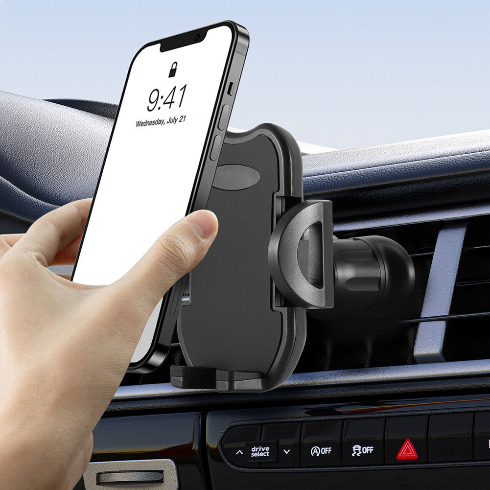 Car Air Vent Phone Holder Stand Mount 360 Degree Rotating Strong Clamp Air Vent Holder GPS Cell Phone Mount Cradle grey - Premium Car Mounts & Holders from Rapidvehicles - Just $19.99! Shop now at Rapidvehicles