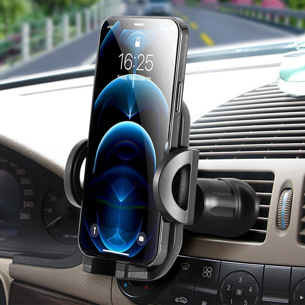 Car Air Vent Phone Holder Stand Mount 360 Degree Rotating Strong Clamp Air Vent Holder GPS Cell Phone Mount Cradle grey - Premium Car Mounts & Holders from Rapidvehicles - Just $19.99! Shop now at Rapidvehicles