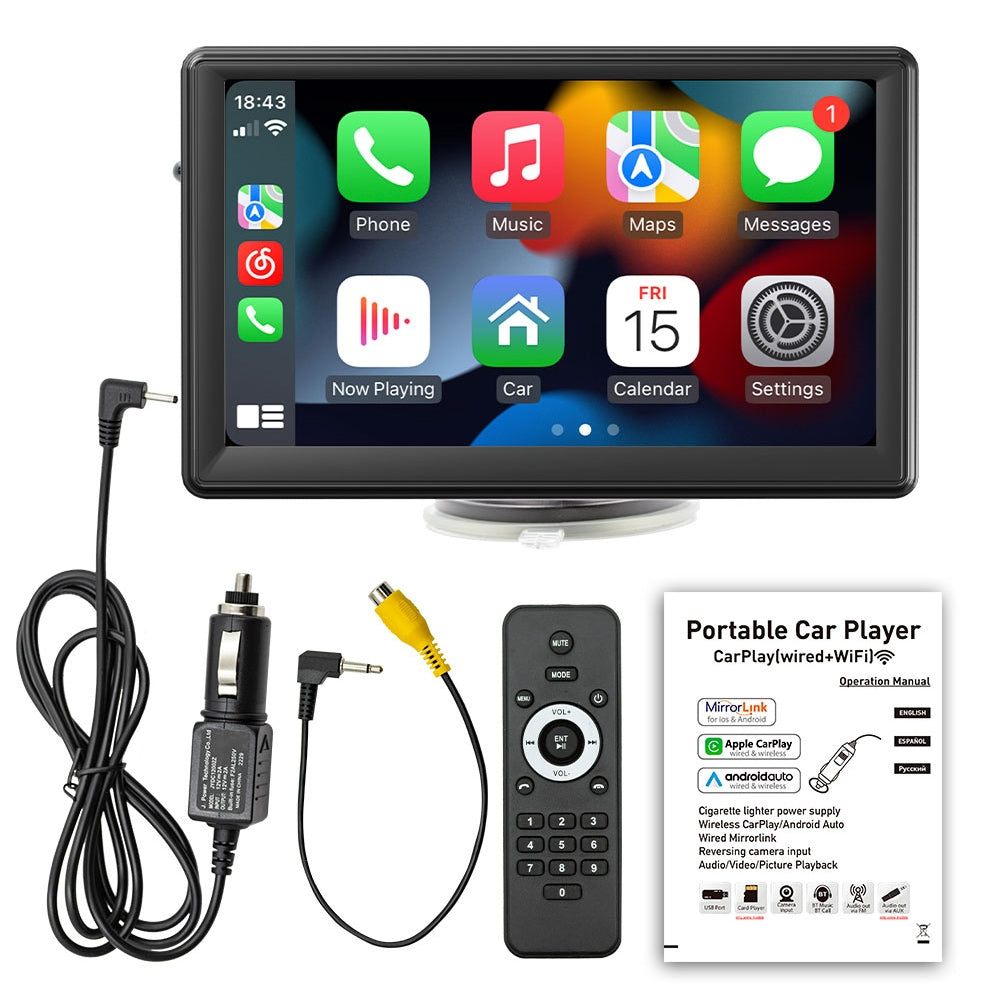 7 Inch MP5 Player Compatible for Carplay Android Auto Wireless - Premium Car DVR from Rapidvehicles - Just $81.99! Shop now at Rapidvehicles