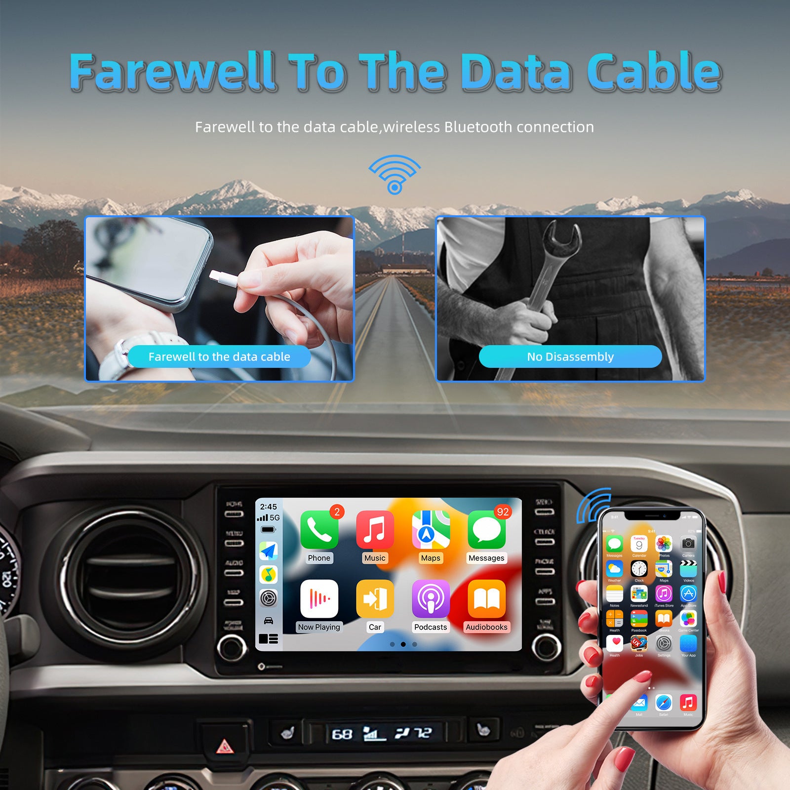 Android 13.0 Wireless Adapter Compatible for Carplay Android Auto - Premium Other Car Electronics from Rapidvehicles - Just $118.99! Shop now at Rapidvehicles