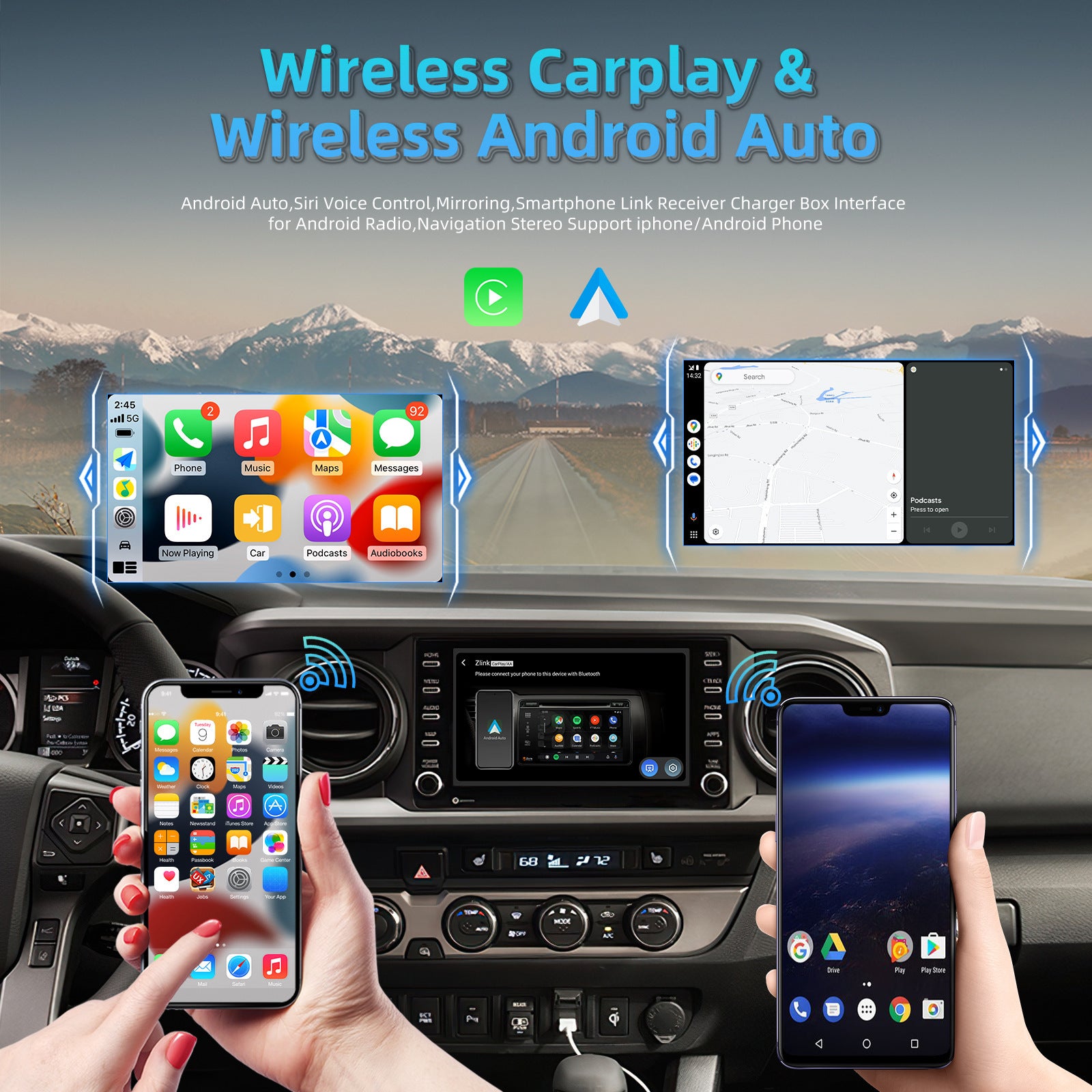 Android 13.0 Wireless Adapter Compatible for Carplay Android Auto - Premium Other Car Electronics from Rapidvehicles - Just $118.99! Shop now at Rapidvehicles