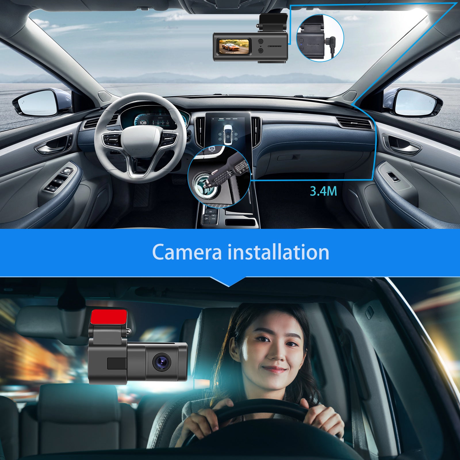 Dash Cam WiFi Car Camera 1080P Dash Camera 1.5 Inch Super Night Vision Loop Recording G-Sensor 150 Wide Angle Black - Premium Car DVR from Rapidvehicles - Just $57.03! Shop now at Rapidvehicles