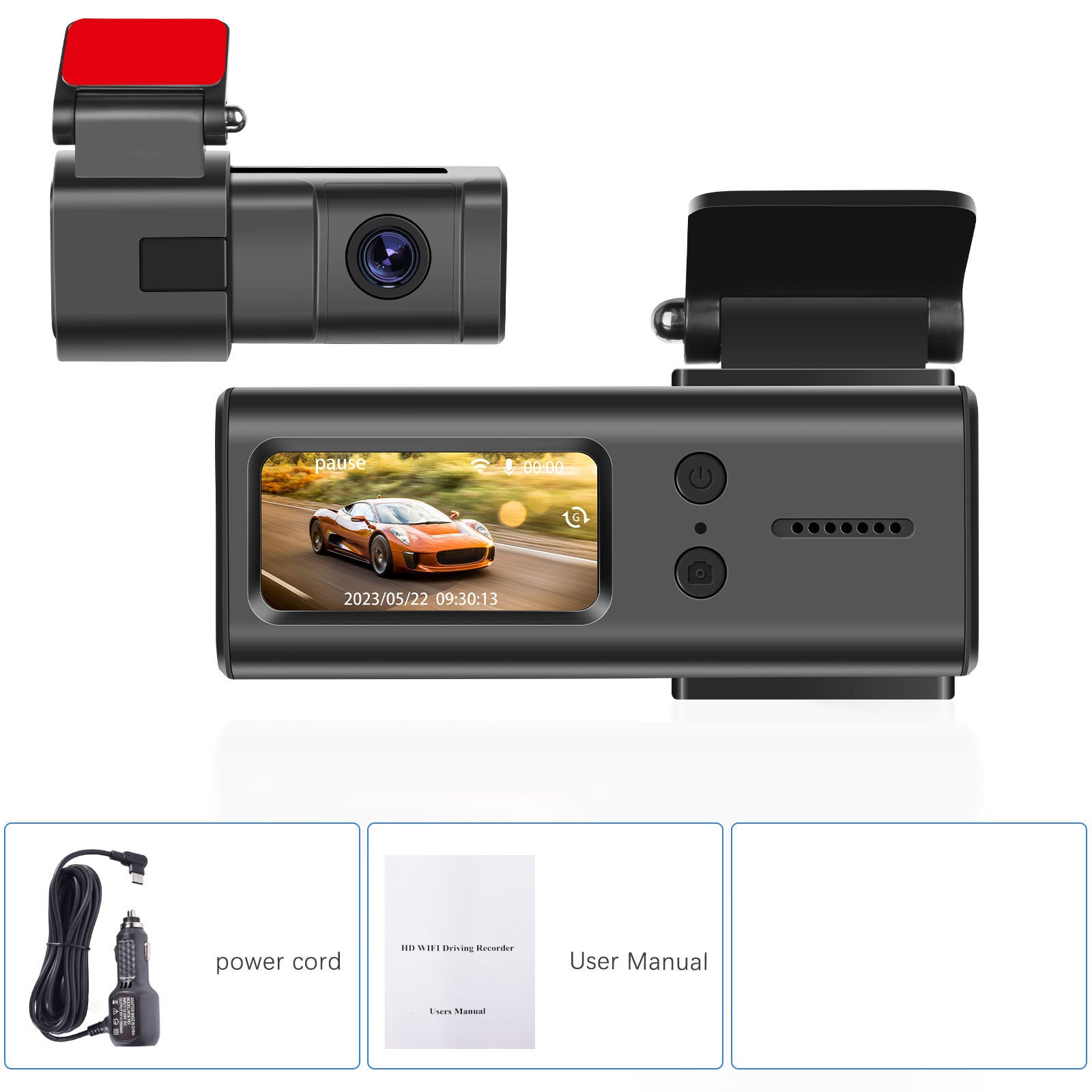 Dash Cam WiFi Car Camera 1080P Dash Camera 1.5 Inch Super Night Vision Loop Recording G-Sensor 150 Wide Angle Black - Premium Car DVR from Rapidvehicles - Just $57.03! Shop now at Rapidvehicles