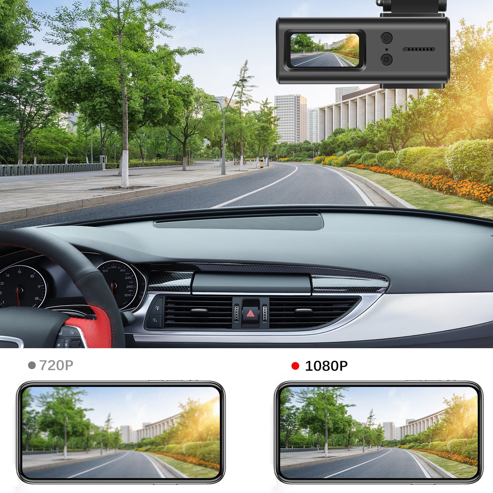 Dash Cam WiFi Car Camera 1080P Dash Camera 1.5 Inch Super Night Vision Loop Recording G-Sensor 150 Wide Angle Black - Premium Car DVR from Rapidvehicles - Just $57.03! Shop now at Rapidvehicles