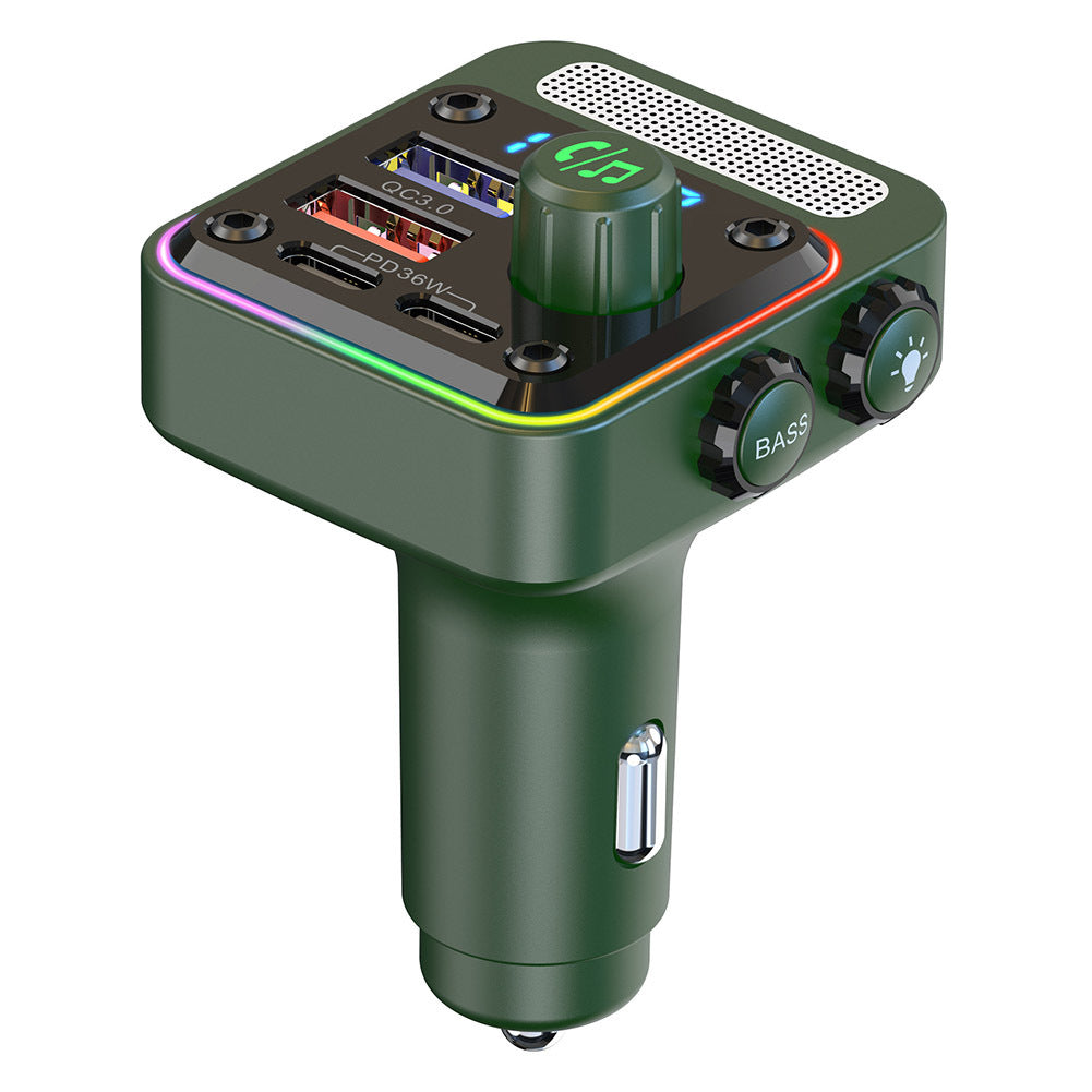 BC91 FM Transmitter For Car Dual PD QC3.0 Fast Car Charger HIFI MP3 Player Wireless FM Radio Kit Hands-Free Call green - Premium Car Chargers from Rapidvehicles - Just $29.99! Shop now at Rapidvehicles