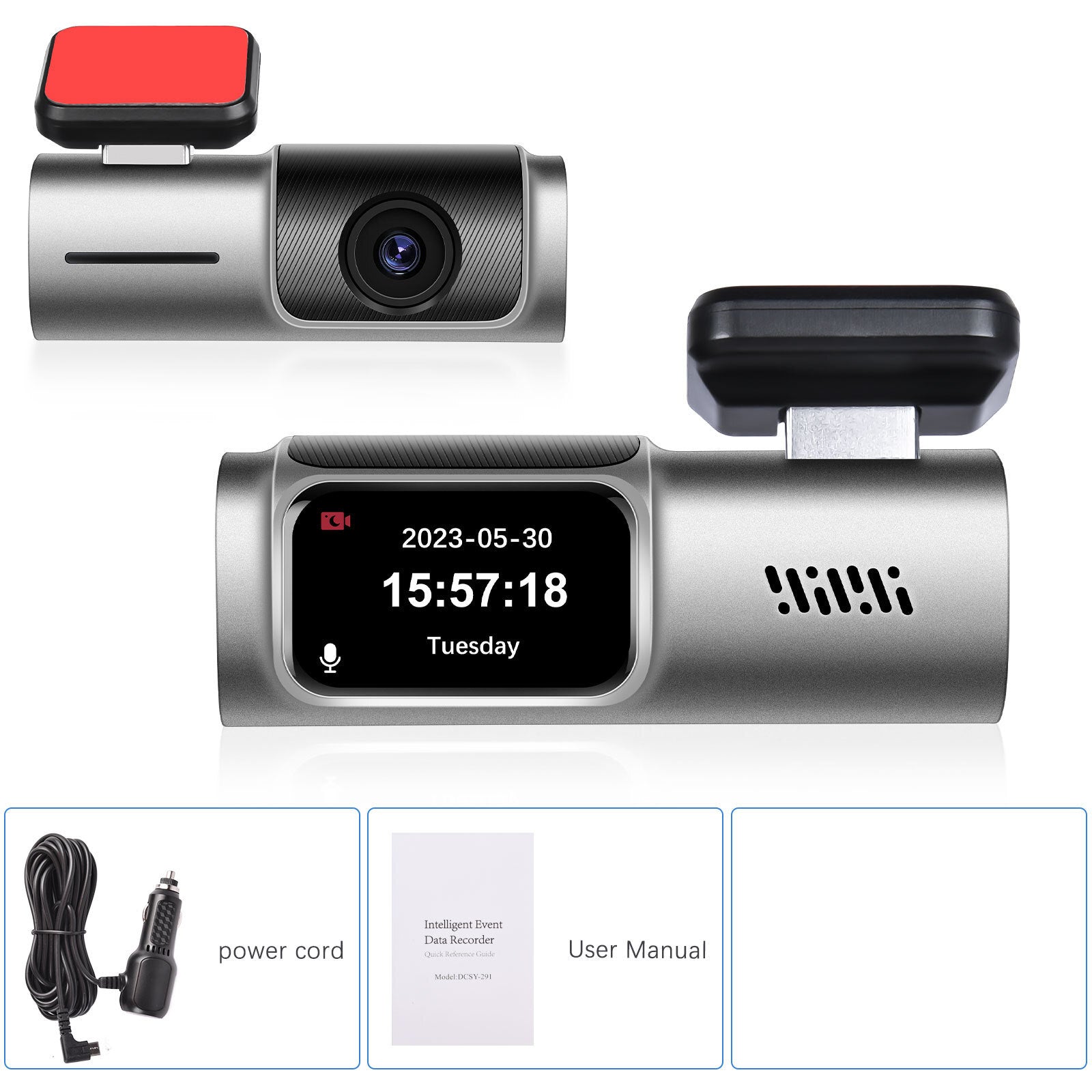 Dash Cam Car Camera 1.5 Inch High-definition IPS Screen Loop Recording WDR 150 Degree Wide Angle - Premium Car DVR from Rapidvehicles - Just $66.90! Shop now at Rapidvehicles