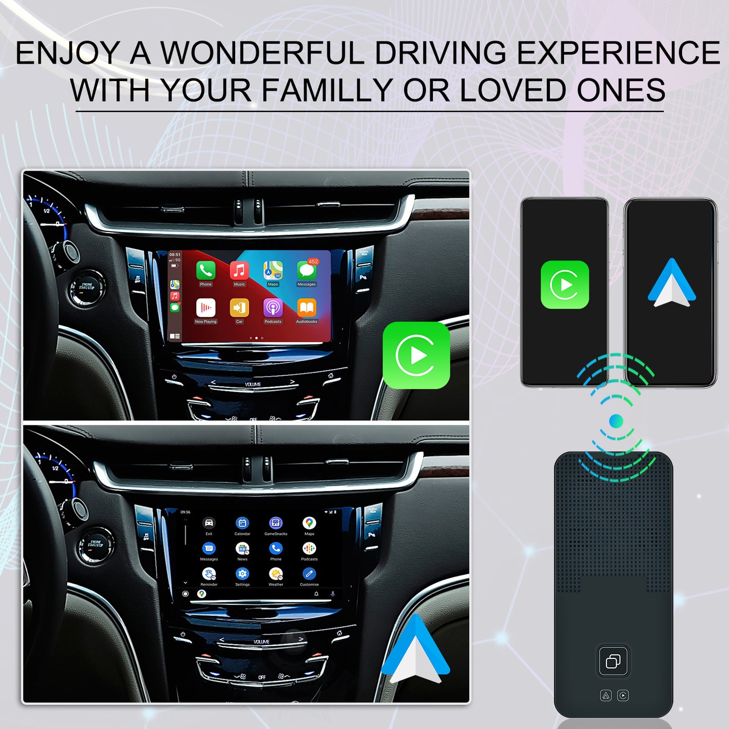 V5.2 Wireless Adapter Compatible for Carplay Wire Control Android - Premium Other Car Electronics from Rapidvehicles - Just $81.99! Shop now at Rapidvehicles