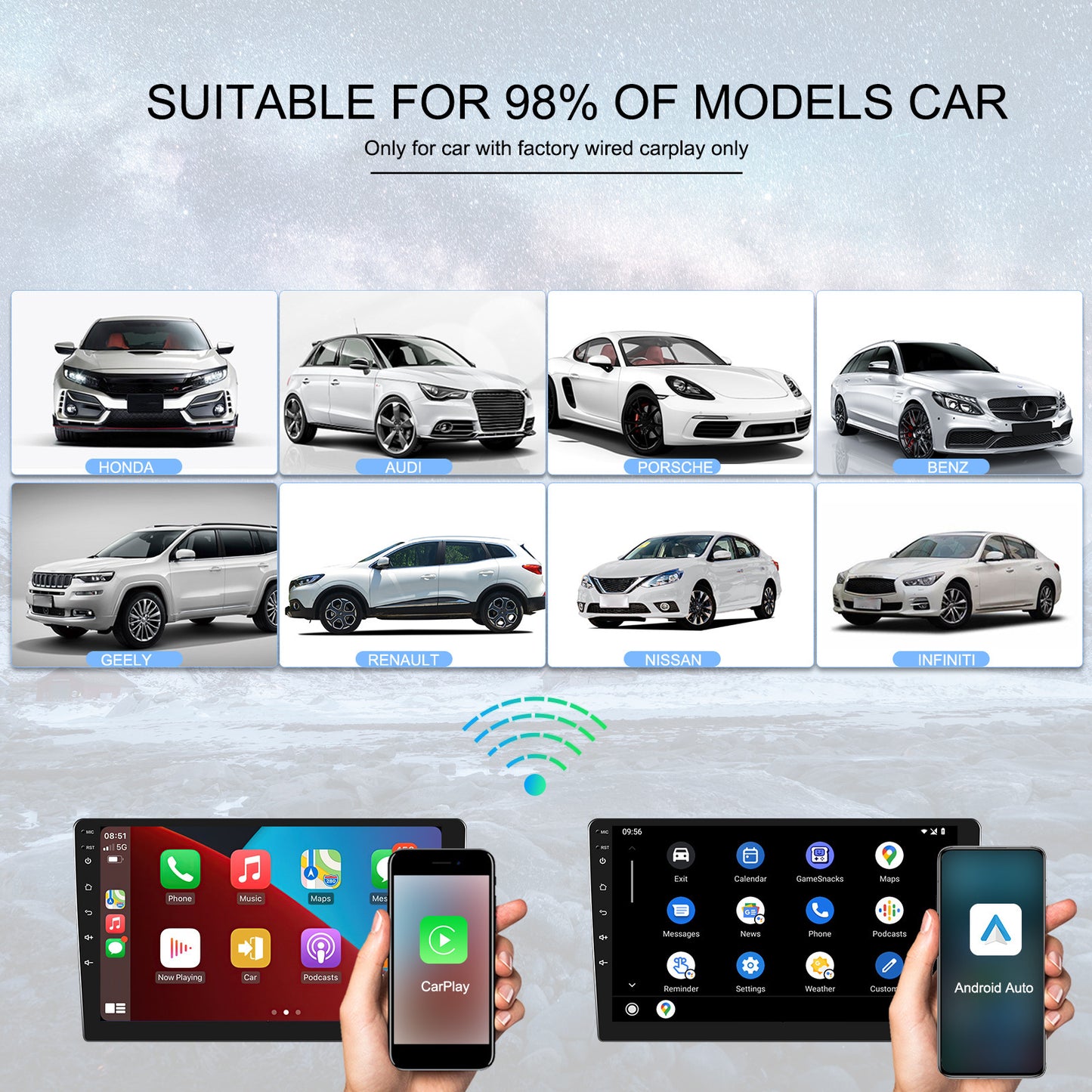 V5.2 Wireless Adapter Compatible for Carplay Wire Control Android - Premium Other Car Electronics from Rapidvehicles - Just $81.99! Shop now at Rapidvehicles