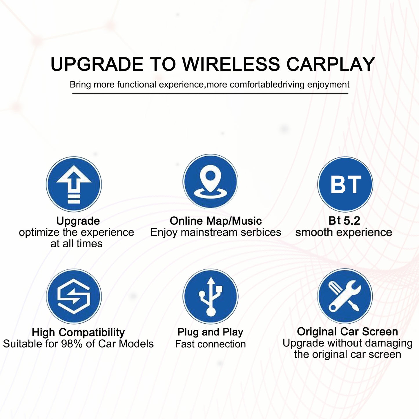 V5.2 Wireless Adapter Compatible for Carplay Wire Control Android - Premium Other Car Electronics from Rapidvehicles - Just $81.99! Shop now at Rapidvehicles