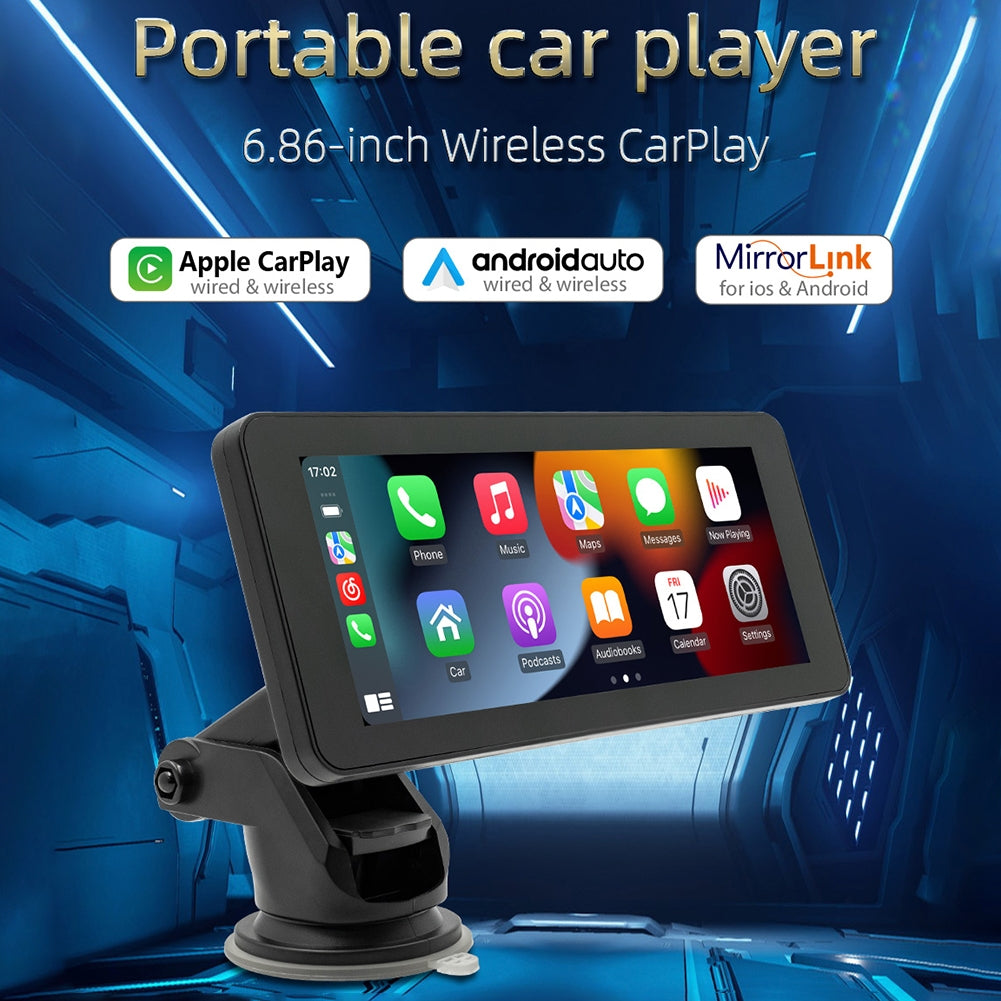 Portable Car Stereo Wireless Compatible for Carplay Android Auto - Premium Other Car Electronics from Rapidvehicles - Just $85.99! Shop now at Rapidvehicles