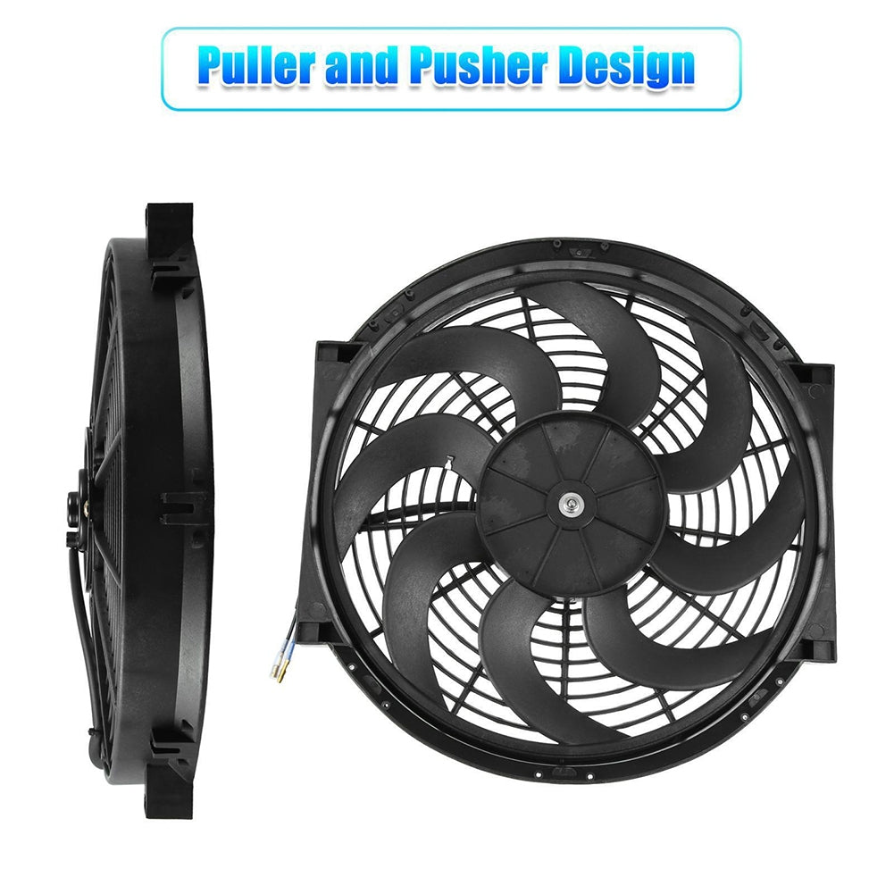 Universal Electric Car Radiator Cooling Fan High Performance 12V - Premium Car Organizers from Rapidvehicles - Just $86.39! Shop now at Rapidvehicles