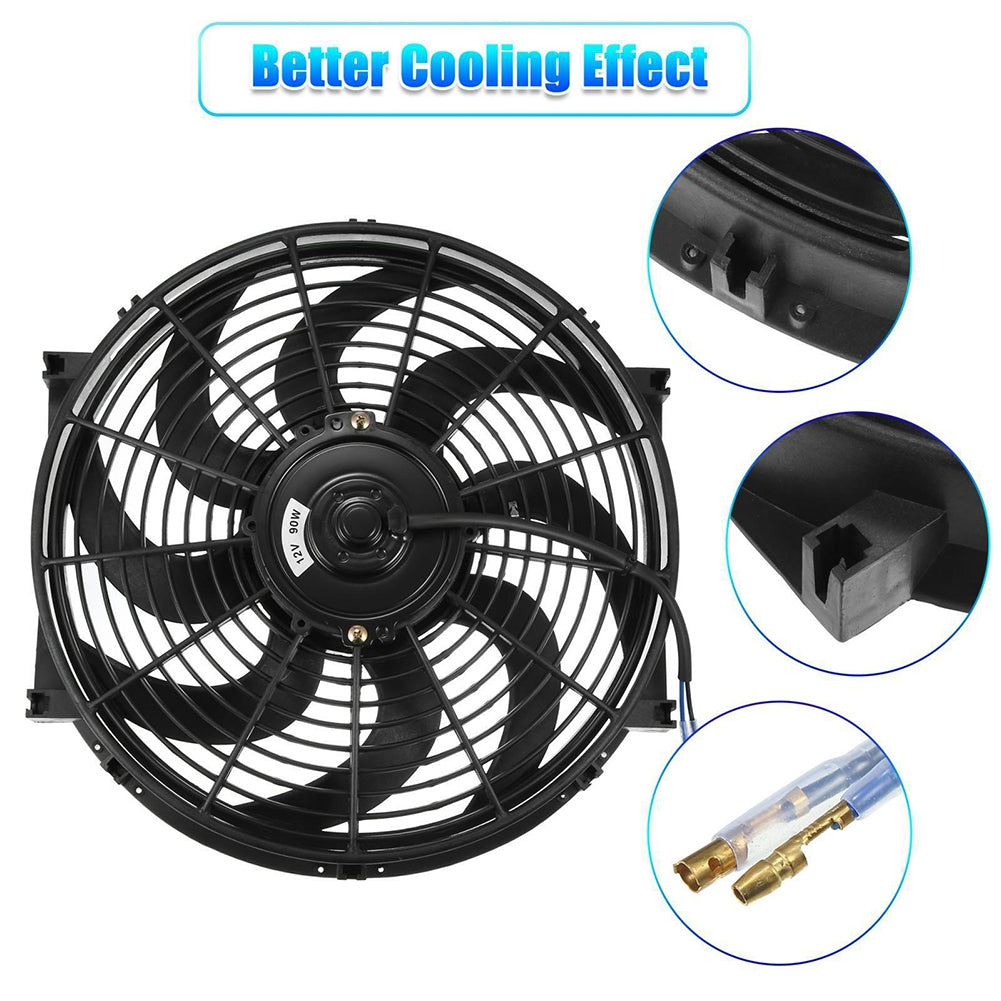 Universal Electric Car Radiator Cooling Fan High Performance 12V - Premium Car Organizers from Rapidvehicles - Just $86.39! Shop now at Rapidvehicles