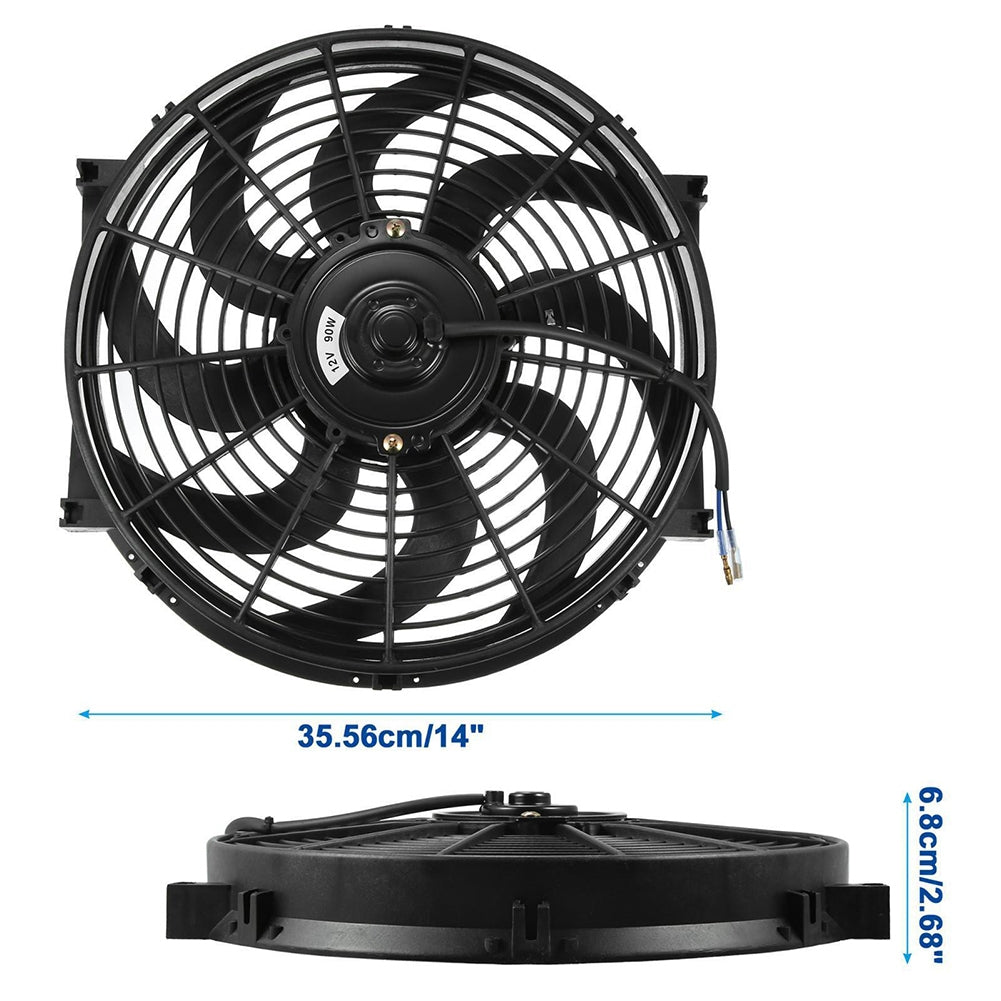 Universal Electric Car Radiator Cooling Fan High Performance 12V - Premium Car Organizers from Rapidvehicles - Just $86.39! Shop now at Rapidvehicles