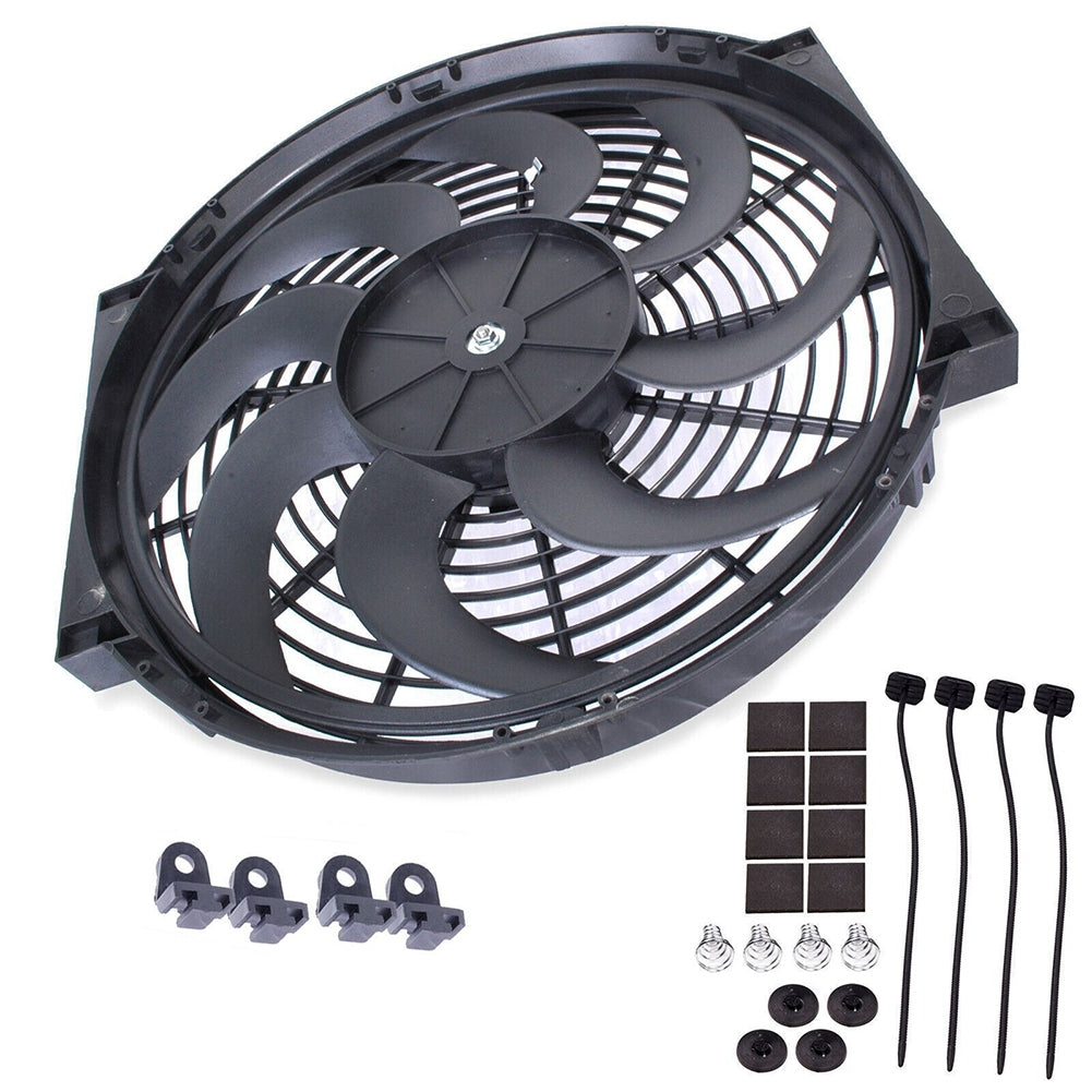 Universal Electric Car Radiator Cooling Fan High Performance 12V - Premium Car Organizers from Rapidvehicles - Just $86.39! Shop now at Rapidvehicles