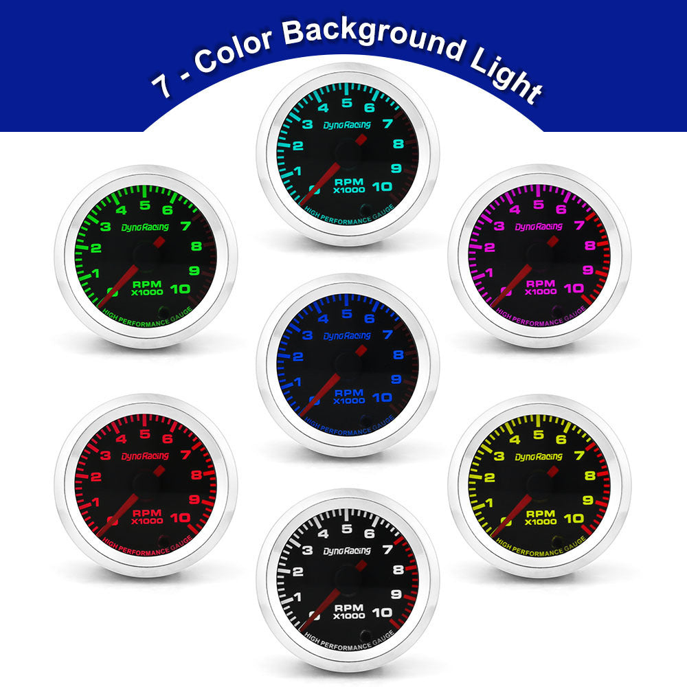 12V Car Tachometer Gauge Tacho Meter 52mm Universal 0-10000 RPM - Premium Car Organizers from Rapidvehicles - Just $37.99! Shop now at Rapidvehicles