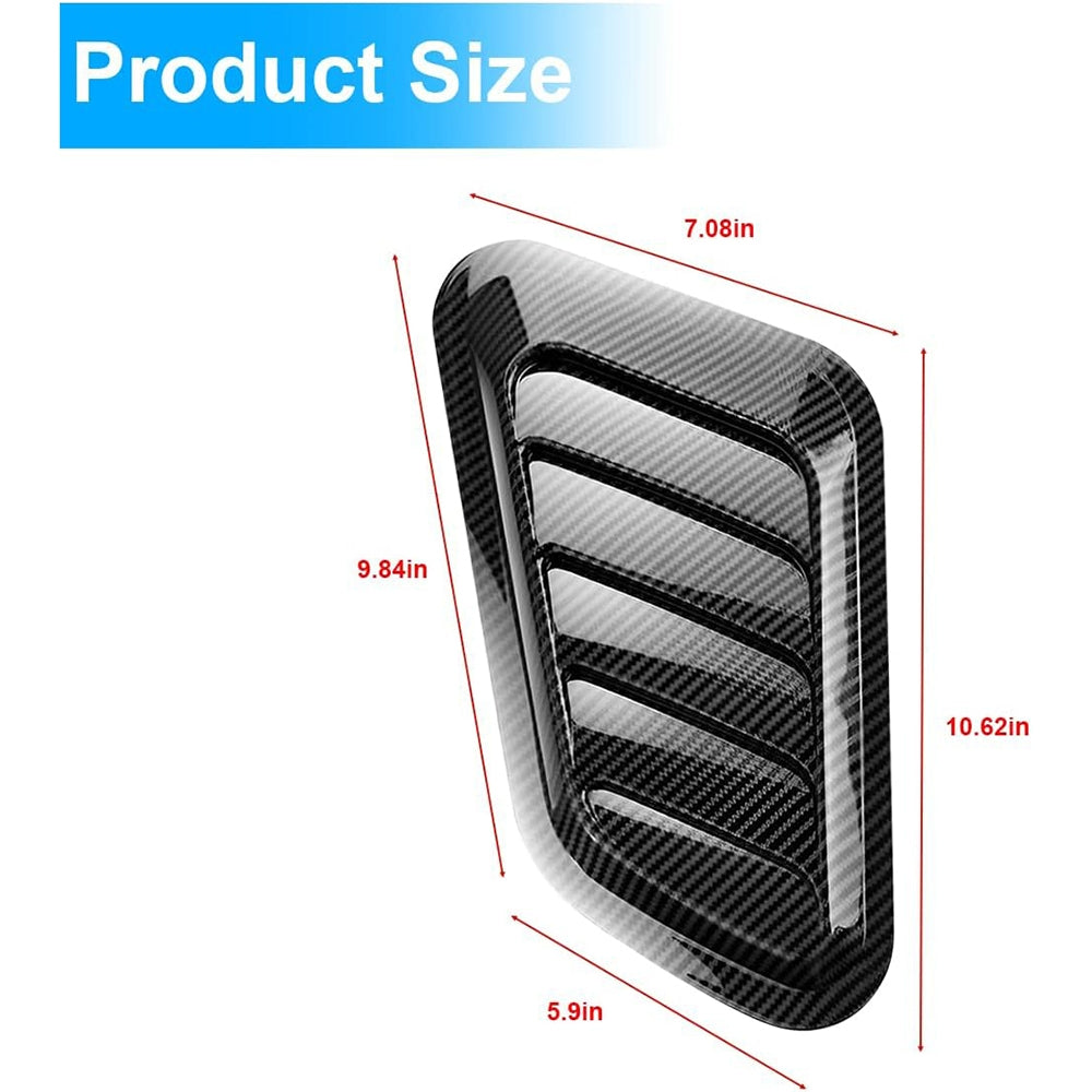 Universal Air Flow Intake Hood Scoop Bonnet Vent Cover Sticker - Premium Other Exterior Parts from Rapidvehicles - Just $18.89! Shop now at Rapidvehicles