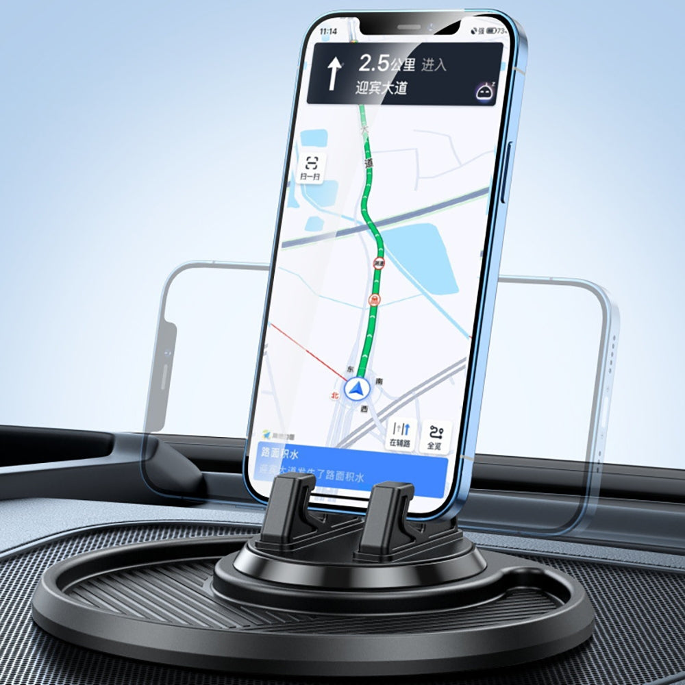 Dashboards Car Phone Holder 360 Degree Rotating Stand Slip Free Phone Mount Silicone Mat Washable Dashboards GPS Navigation Devices Bracket black - Premium Car Mounts & Holders from Rapidvehicles - Just $22.99! Shop now at Rapidvehicles