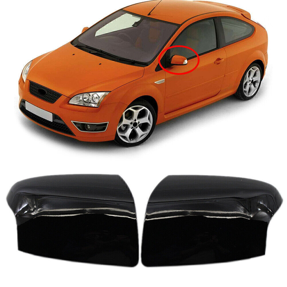 1 Pair Rearview Mirror Cover Exterior Mirror Cap Housing Decoration Accessories Compatible For Focus MK2 2005-08 Replaces FD4247424 FD4247423 glossy black - Premium Other Exterior Parts from Rapidvehicles - Just $37.14! Shop now at Rapidvehicles