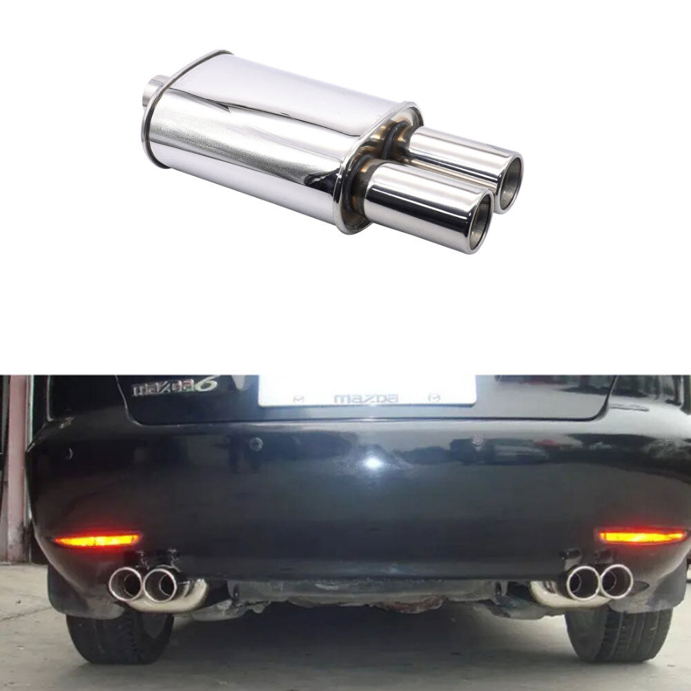 Car Exhaust Muffler Stainless Steel Tailpipe Tips - Premium Car Organizers from Rapidvehicles - Just $153.99! Shop now at Rapidvehicles