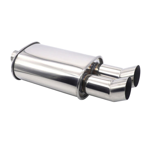 Exhaust Tips Muffler Dual Outlet Stainless Steel Exhaust Muffler - Premium Car Organizers from Rapidvehicles - Just $153.99! Shop now at Rapidvehicles