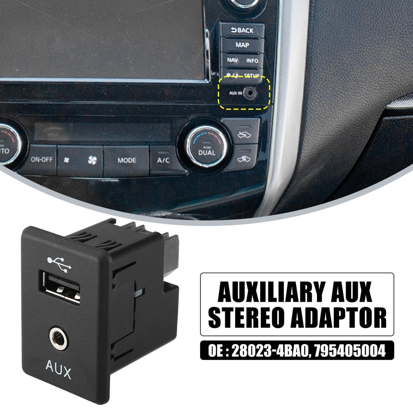 USB Port Socket Auxiliary Jack 4 Pins Audio Video Jack Compatible - Premium Car Organizers from Rapidvehicles - Just $46.99! Shop now at Rapidvehicles