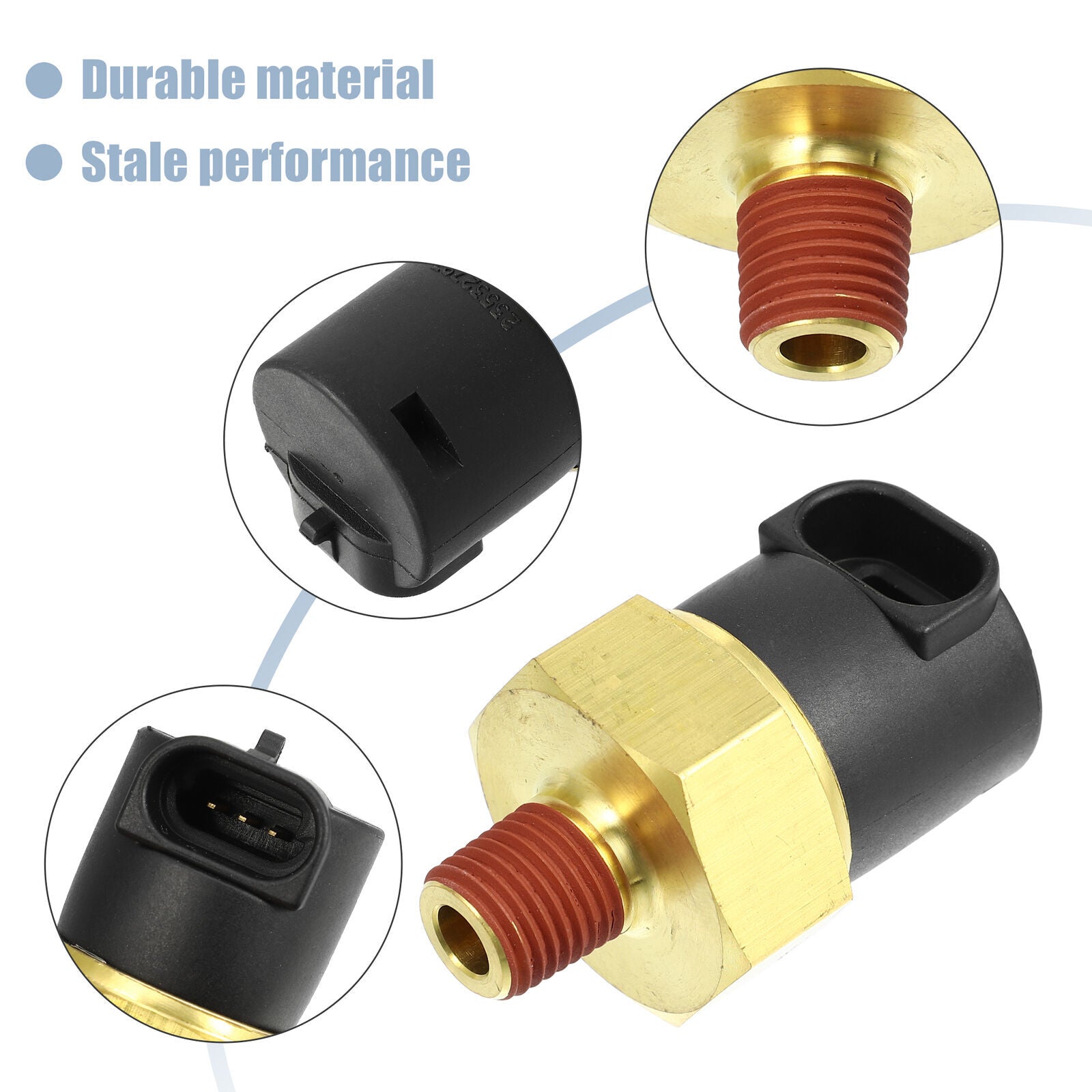 3 Pins Car Oil Pressure Switch Sensor M14x1.5 Thread Engine Oil Pressure Sender Unit Compatible For Detroit Diesel Engine 50 60 Series Replace 23532797 black - Premium Car Organizers from Rapidvehicles - Just $31.49! Shop now at Rapidvehicles