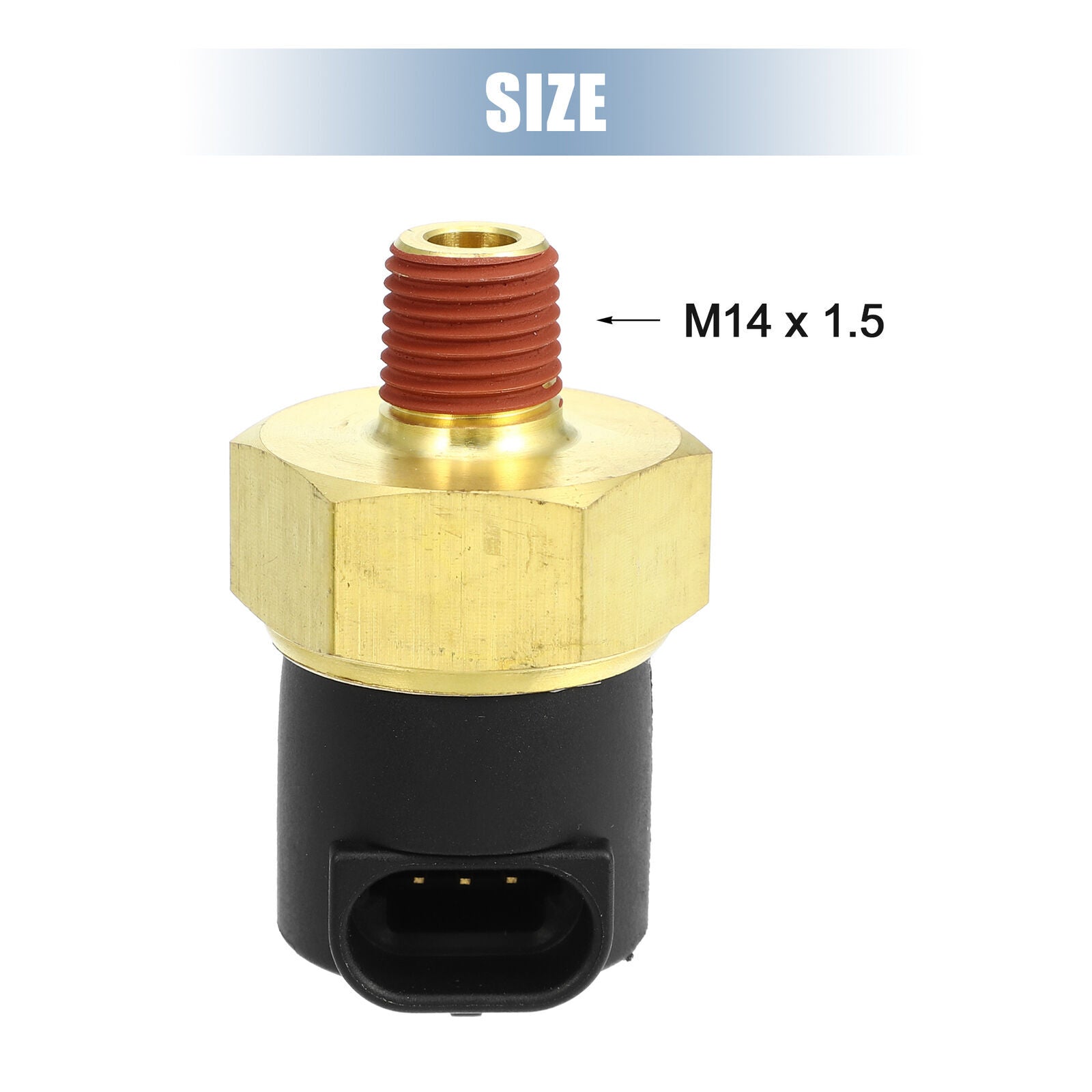 3 Pins Car Oil Pressure Switch Sensor M14x1.5 Thread Engine Oil Pressure Sender Unit Compatible For Detroit Diesel Engine 50 60 Series Replace 23532797 black - Premium Car Organizers from Rapidvehicles - Just $31.49! Shop now at Rapidvehicles