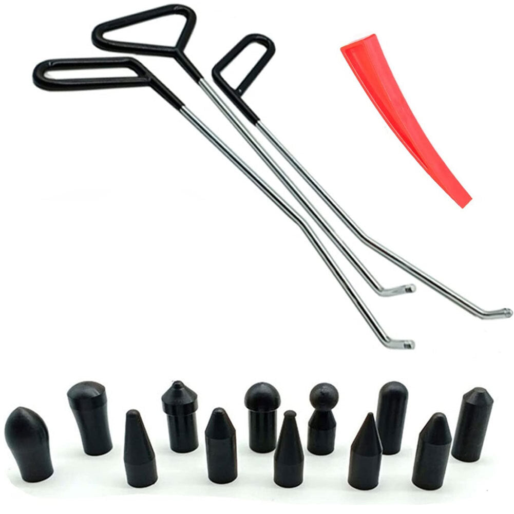 14Pcs Dent Repair Tool Paintless Rods Body Dent Removal Tool with - Premium Scratch Repair from Rapidvehicles - Just $69.99! Shop now at Rapidvehicles