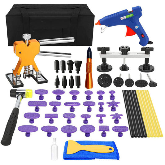 54Pcs Auto Dent Puller Kit with Lifter Slide Hammer Bridge Puller - Premium Scratch Repair from Rapidvehicles - Just $77.99! Shop now at Rapidvehicles