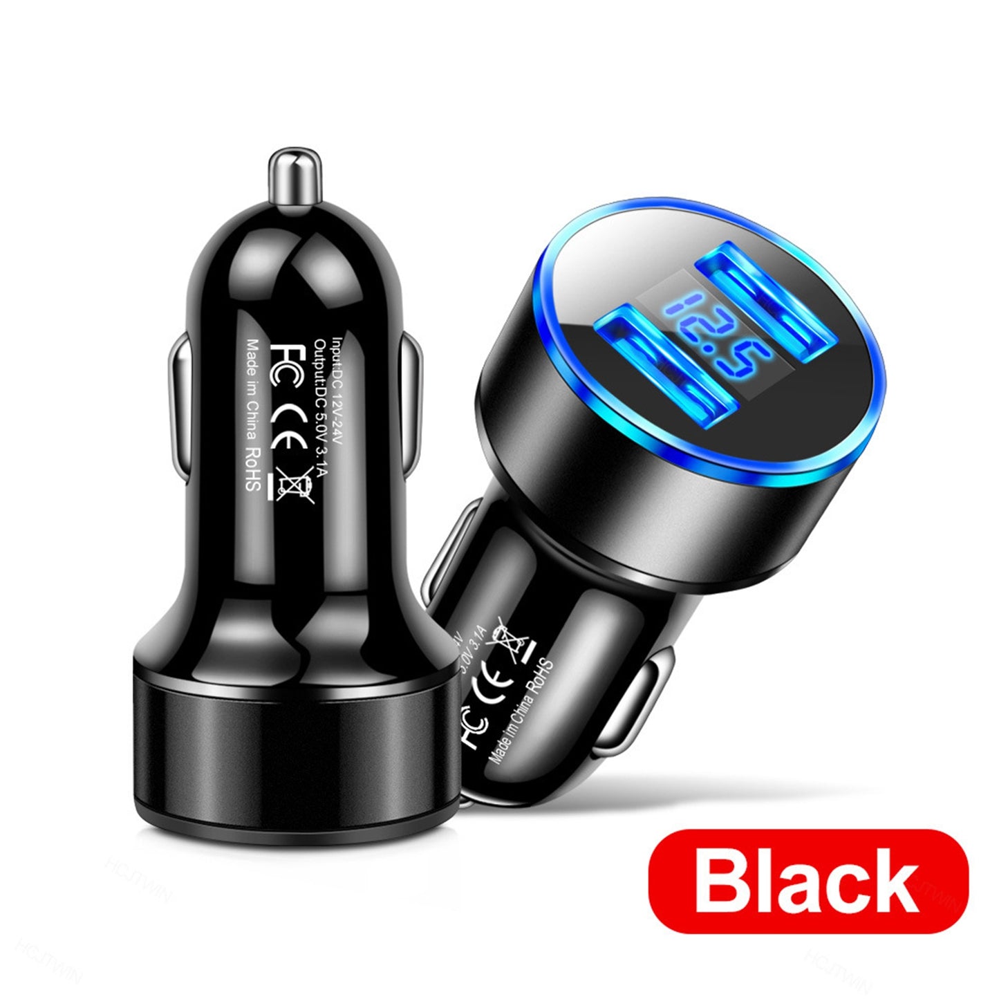 Car Charger Dual Port USB Fast Charging Adapter For Mobile Phones - Premium Car Chargers from Rapidvehicles - Just $8.99! Shop now at Rapidvehicles