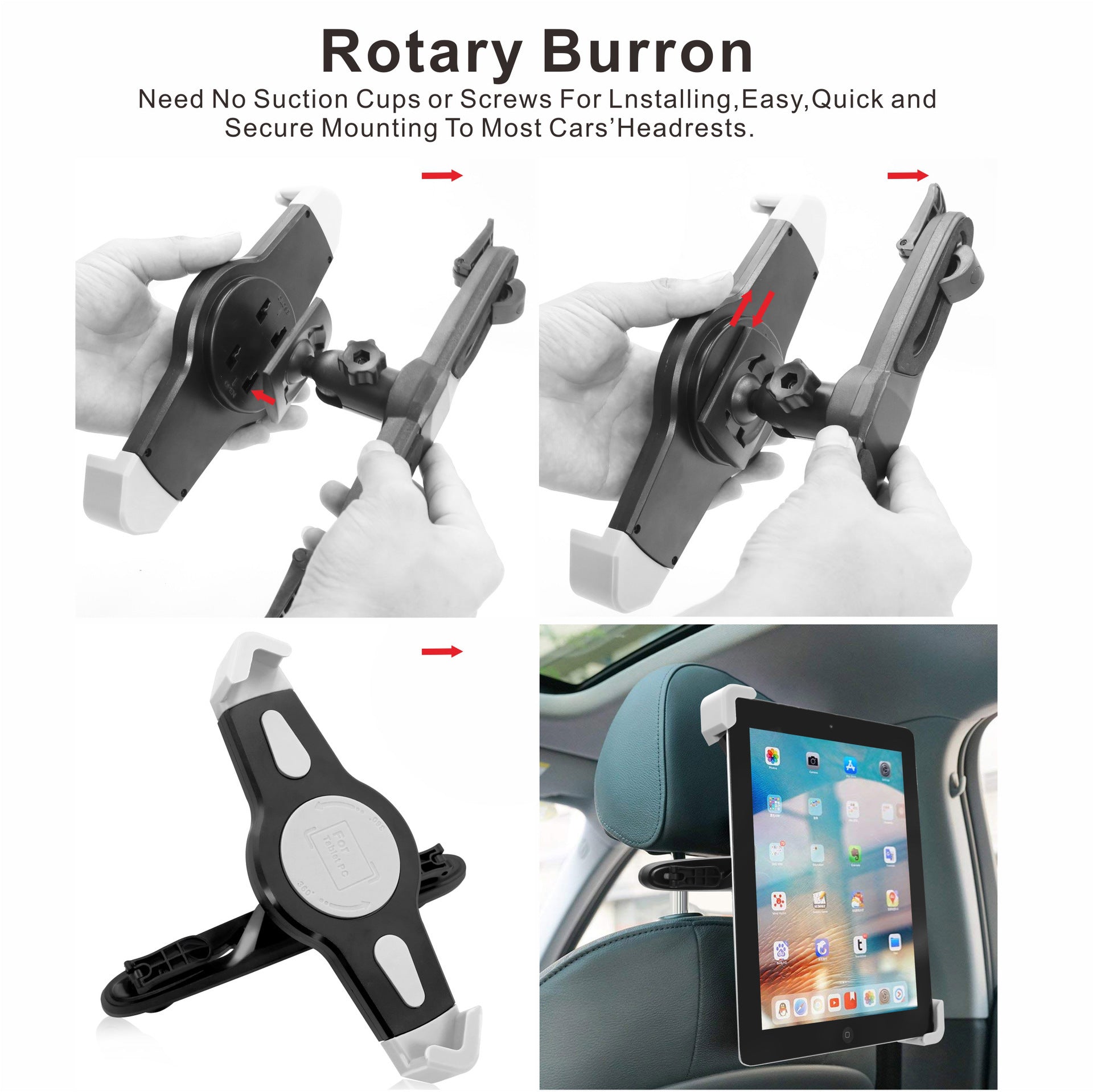 Tablet Car Rear Seat Universal Ipad Bracket Lazy Bracket Car Rear Pillow Stand Car Phone Holder black - Premium Car Mounts & Holders from Rapidvehicles - Just $21.99! Shop now at Rapidvehicles