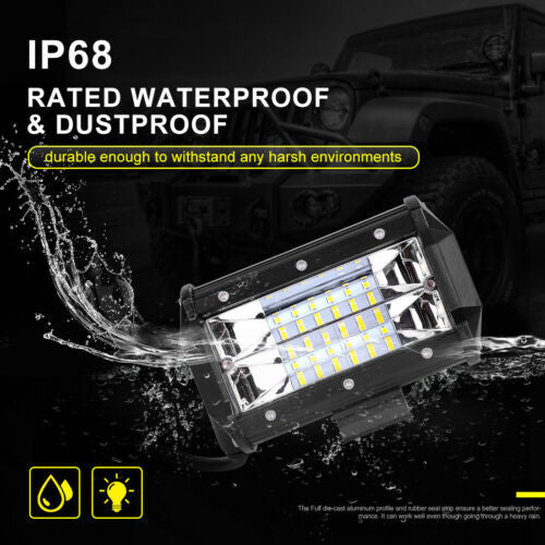 2 Pcs 5 Inch 144W LED Work Light Spotlight Off-road Driving Fog - Premium Other Car Tools from Rapidvehicles - Just $49.99! Shop now at Rapidvehicles