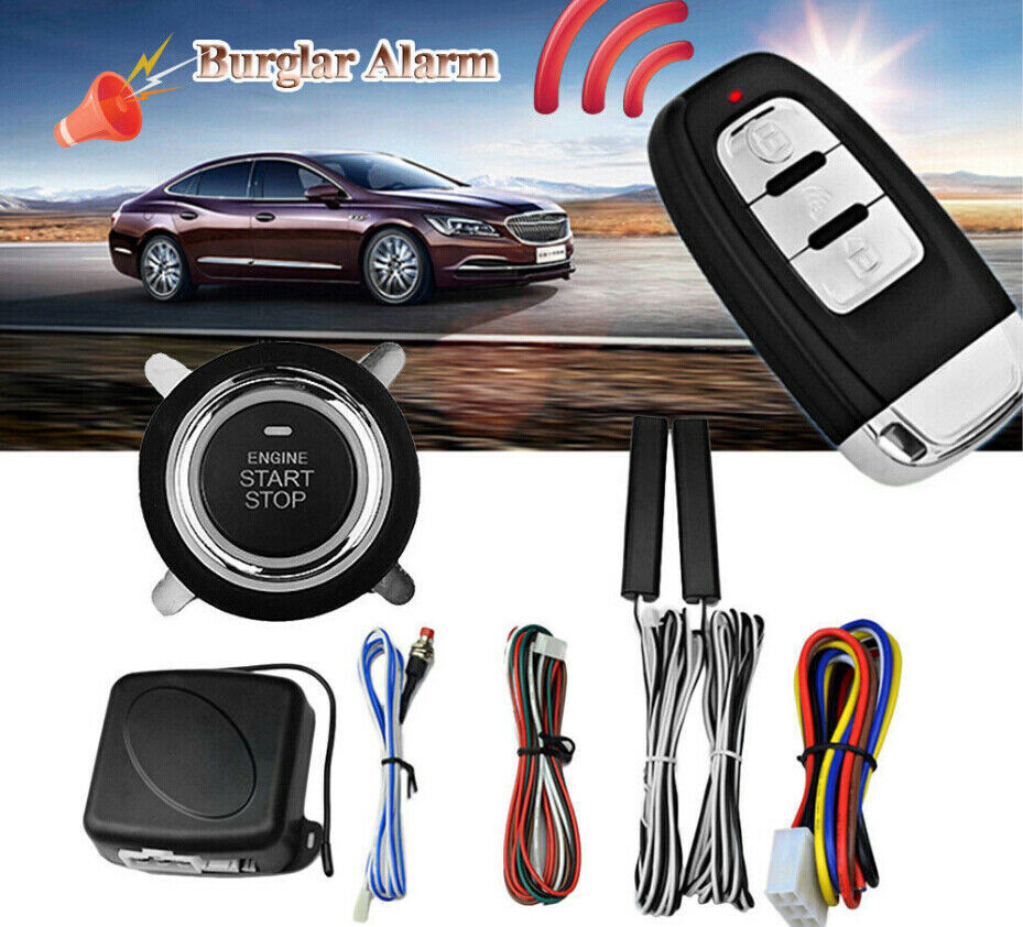 9 in 1 Start Push Button Remote Starter Keyless Entry Car SUV Alarm System Engine As shown - Premium Security Alarm System from Rapidvehicles - Just $72.63! Shop now at Rapidvehicles