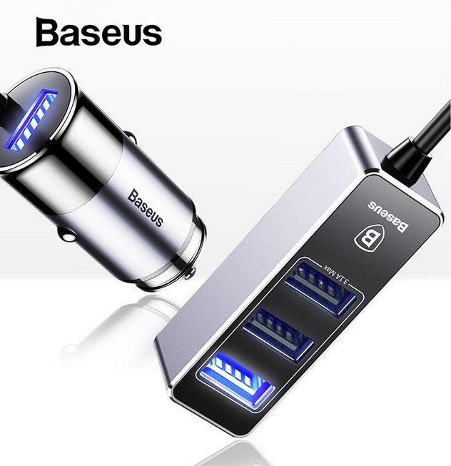 Baseus Car USB Charger 4 Ports Output Car Charger Mobile Phone - Premium Car Chargers from Rapidvehicles - Just $38.99! Shop now at Rapidvehicles