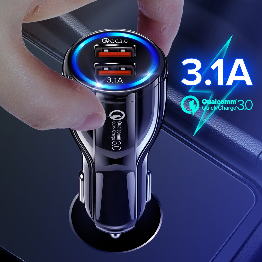 18W 3.1A Car Charger Fast Charger 3.0 Universal Dual USB Adapter - Premium Car Chargers from Rapidvehicles - Just $21.99! Shop now at Rapidvehicles