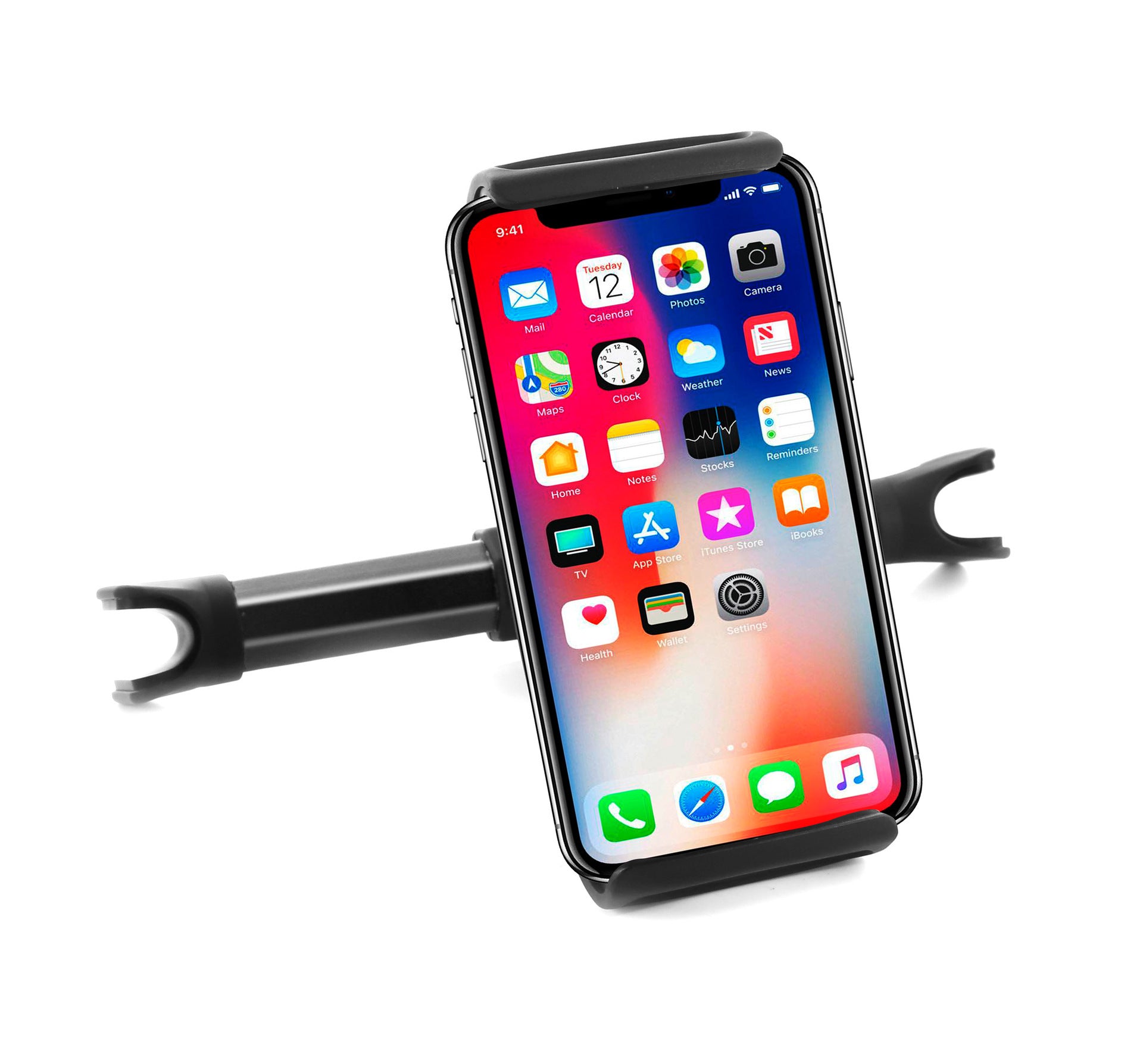 Adjustable Phone Tablet Stand Car Rear Seat Holder Vehicle Headrest Bracket Universal Mount Compatible for Apple iPhone iPad black - Premium Car Mounts & Holders from Rapidvehicles - Just $24.99! Shop now at Rapidvehicles